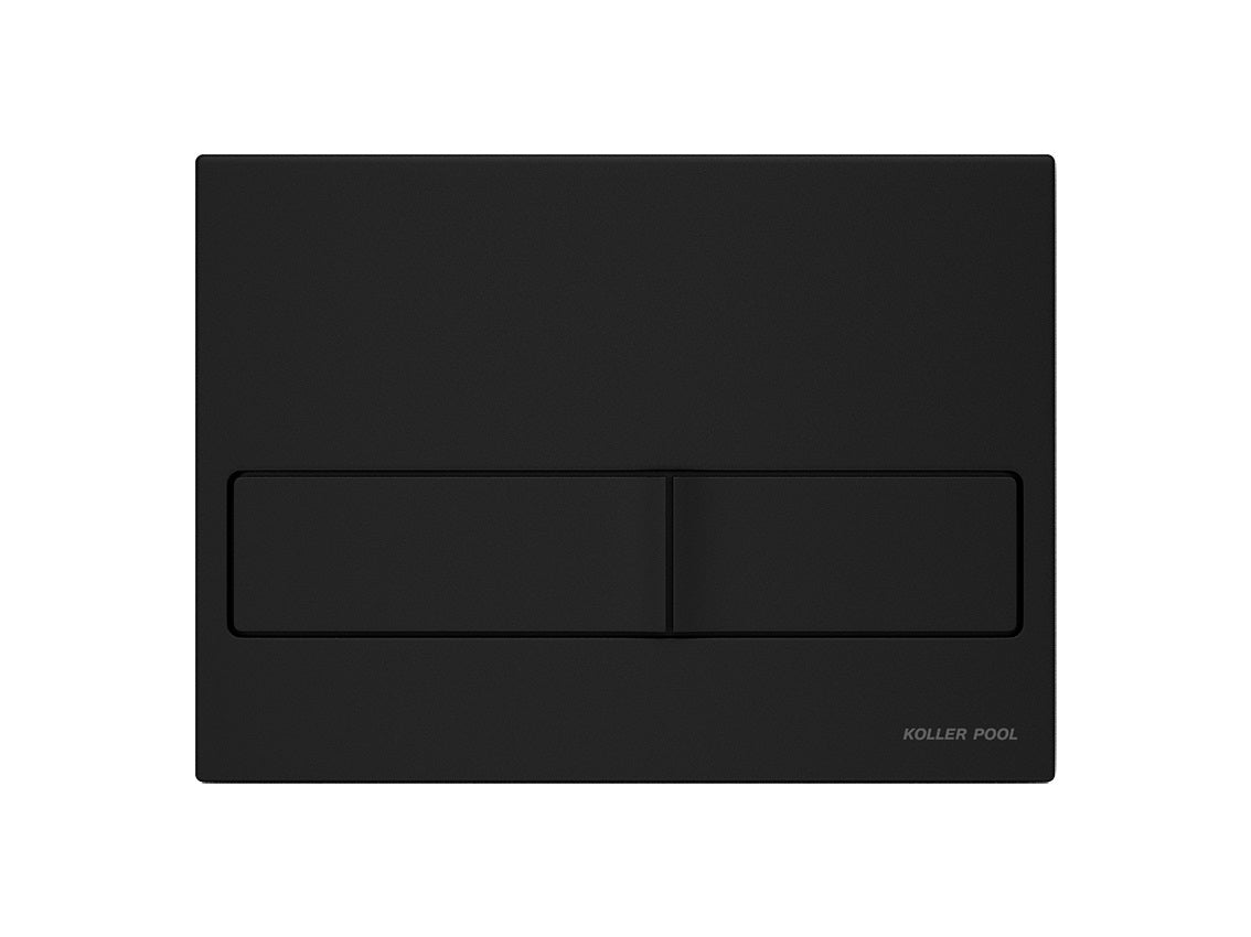 Neon placa de accionamiento negro mate