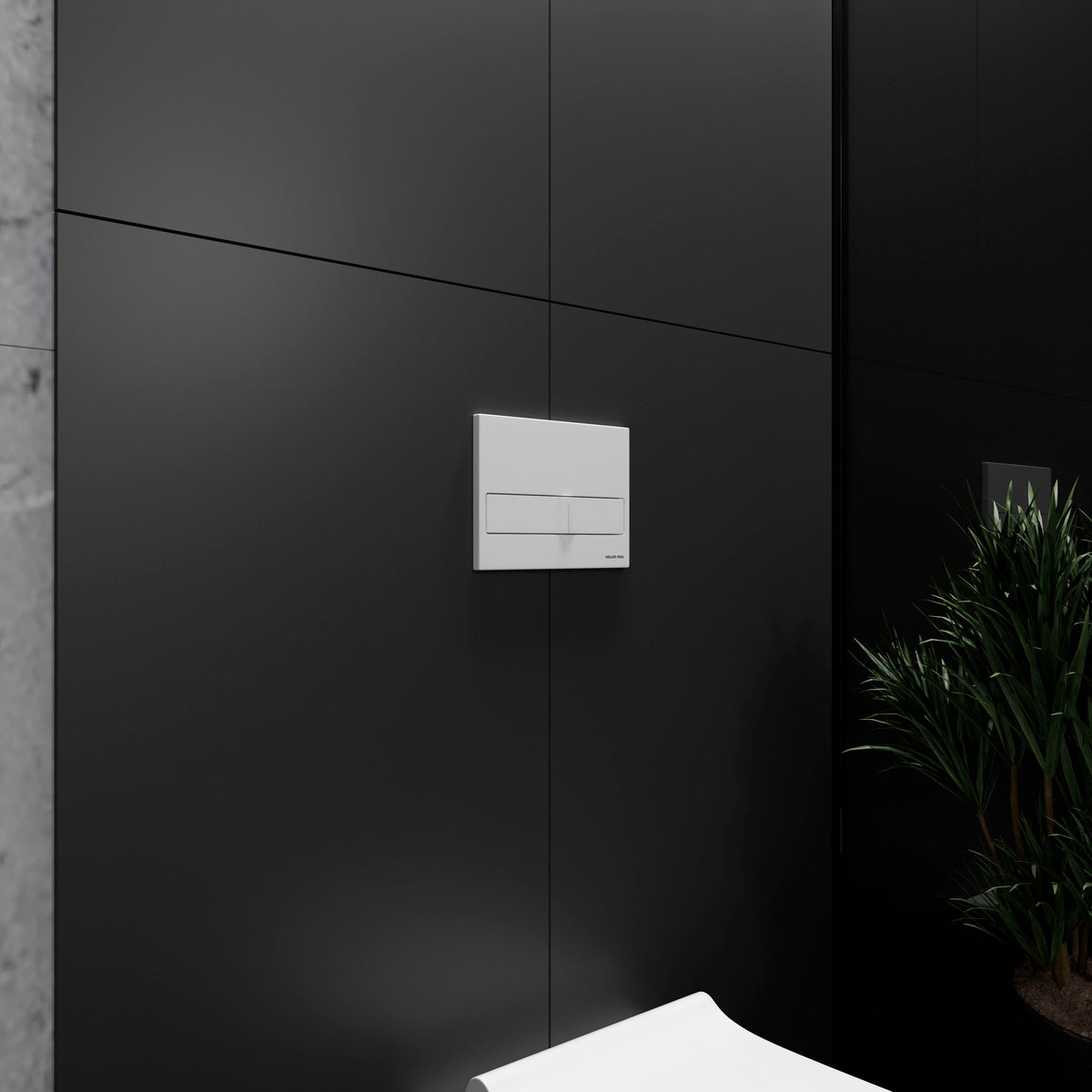 Neon placa de accionamiento blanco