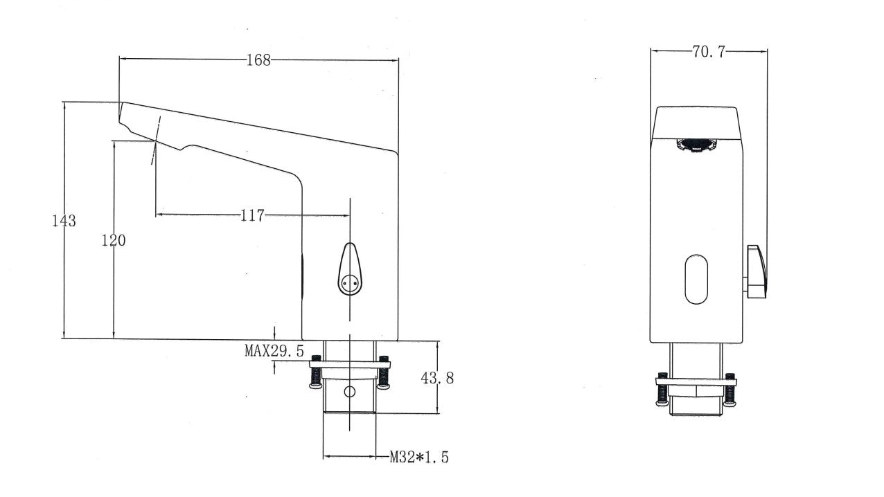 Trend Electra grifo electrónico sin contacto (alimentación por batería)
