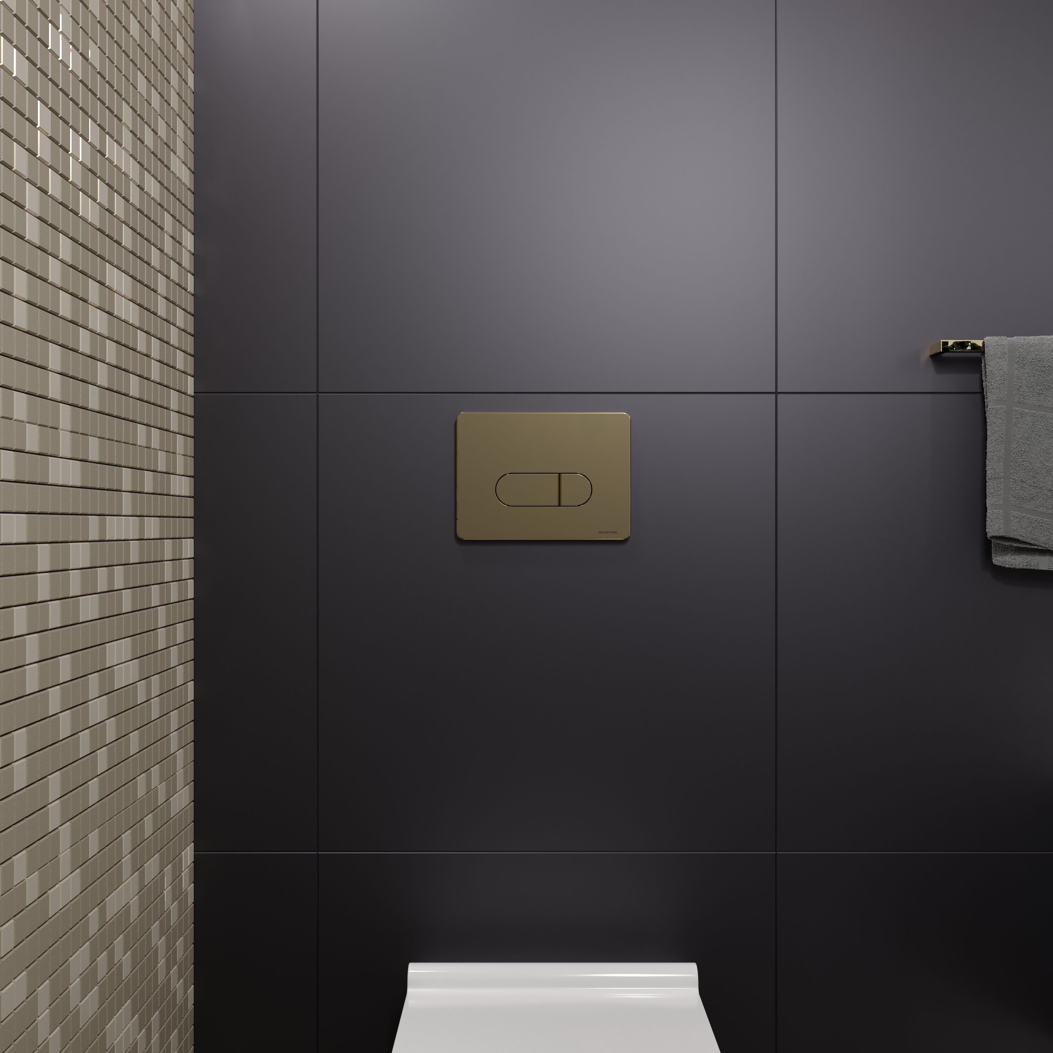 Orion Cosmo przycisk spłukujący złoty