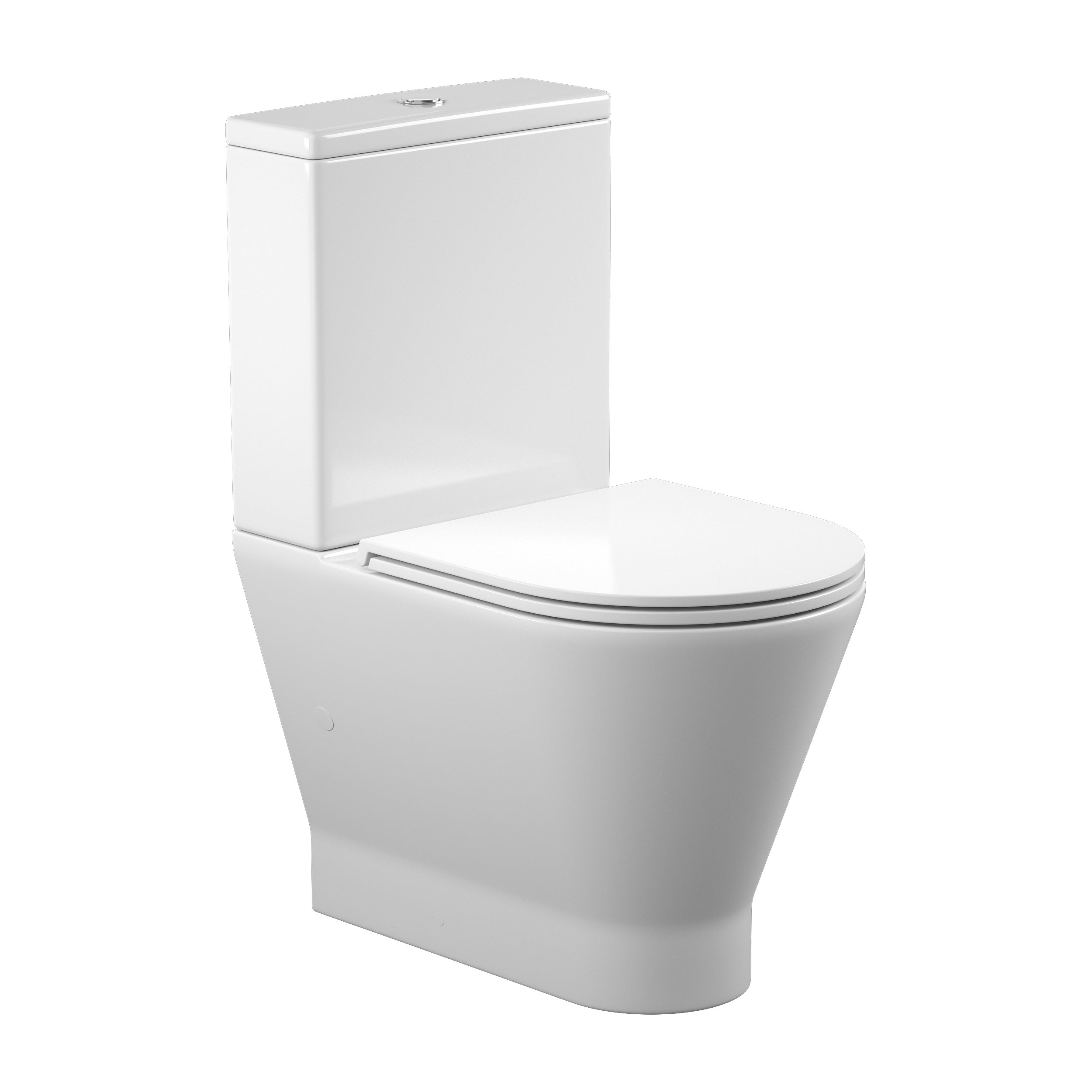 Twist compacto inodoro de pie con asiento Soft-close y cisterna