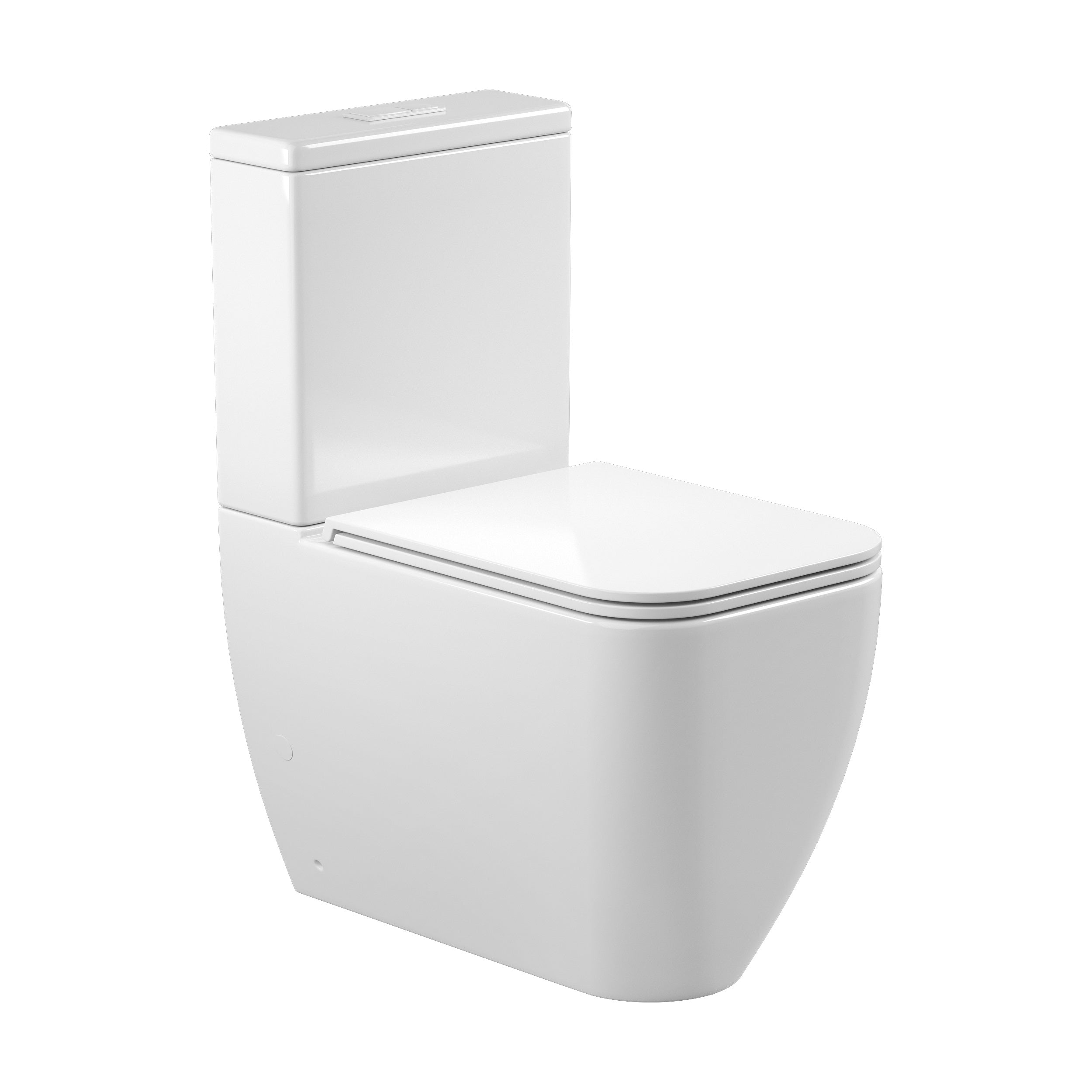 Aqua WC kombi: stojící WC se sedátkem Soft-close + nádržka, splachování Tornado