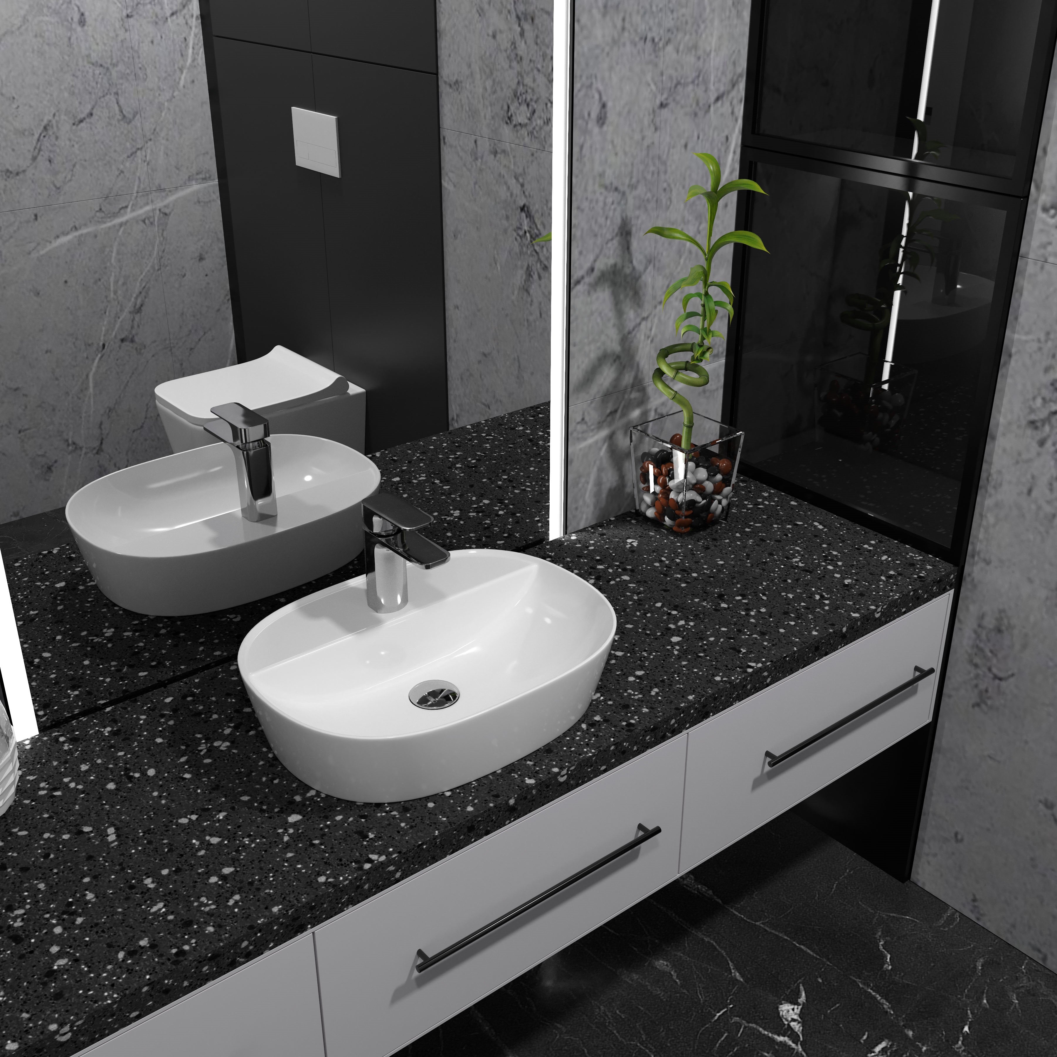 Trend umyvadlo na desku 505x385 mm