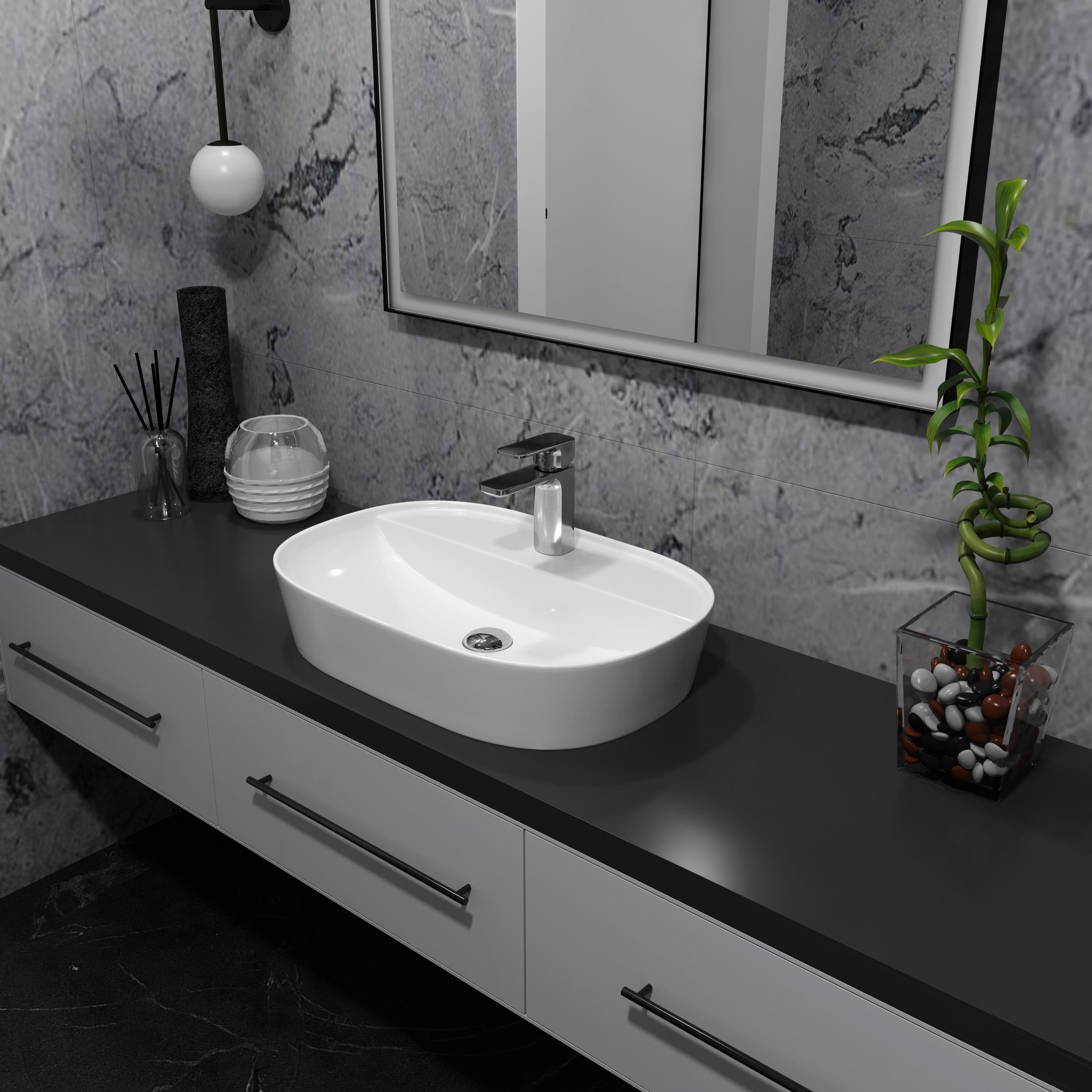 Trend lavabo sobre encimera 610×400 mm