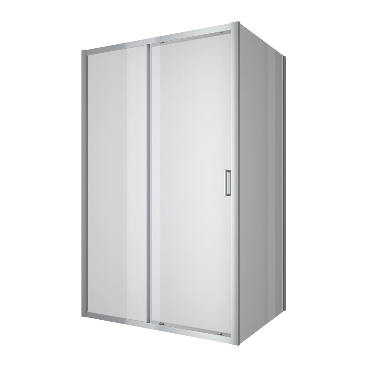 TRPR120C Trend Pro rectangular shower enclosure chrome 1200x900x1950, 5mm clear glass (sliding doors)