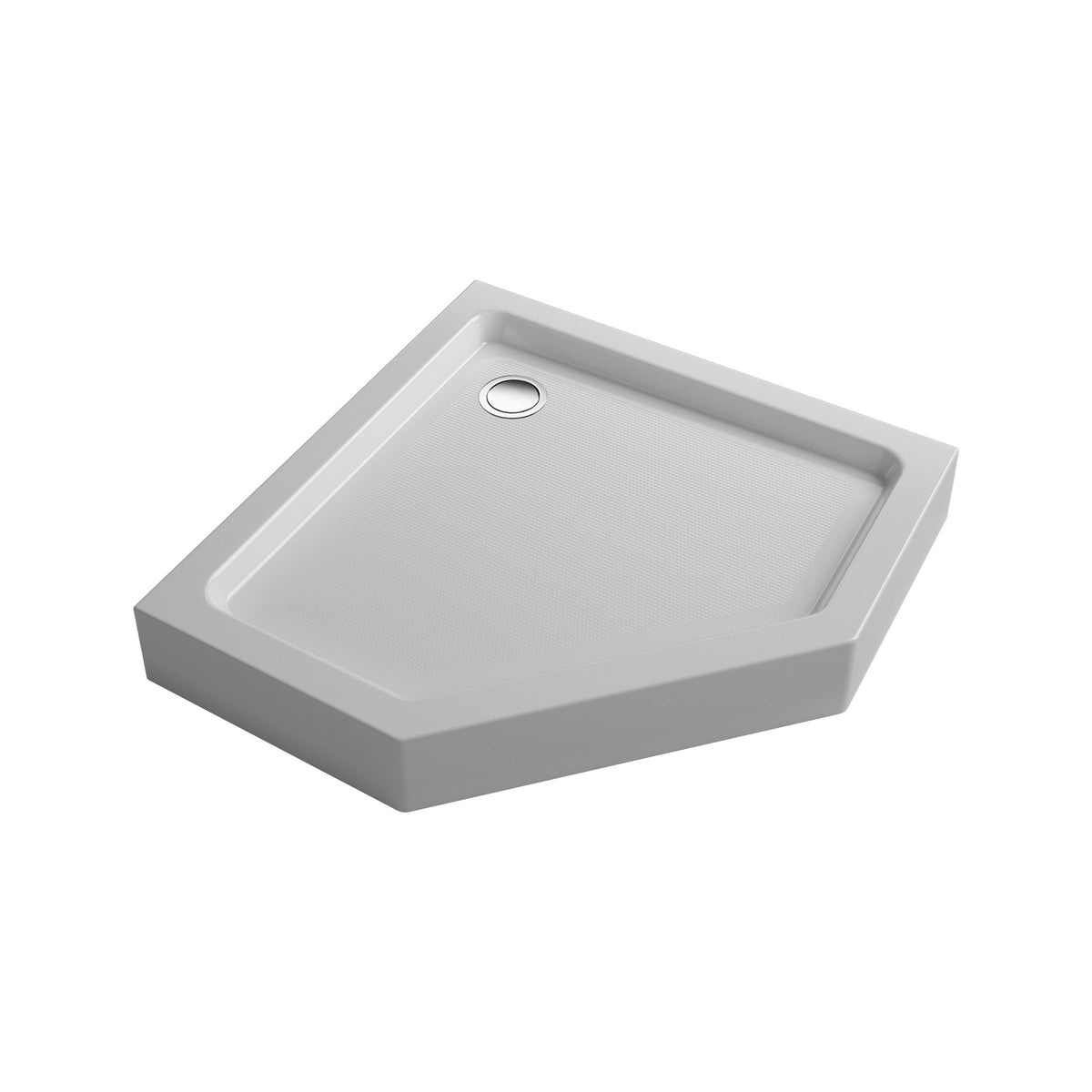 Style acrylic shower tray 90x90x15 pentagonal