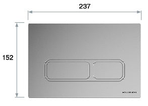 Edge Placa de accionamiento cromo brillante