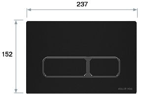 Edge Betätigungsplatte Schwarz