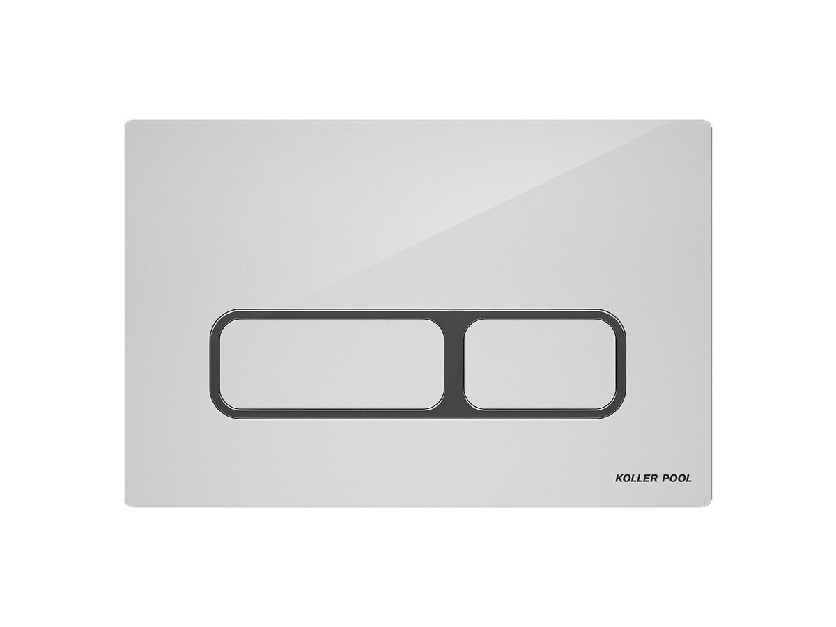 Edge flush plate white