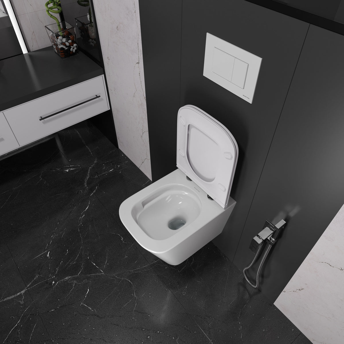 Trend Wand-WC mit Soft-Close-Sitz (Tornado 3.0)