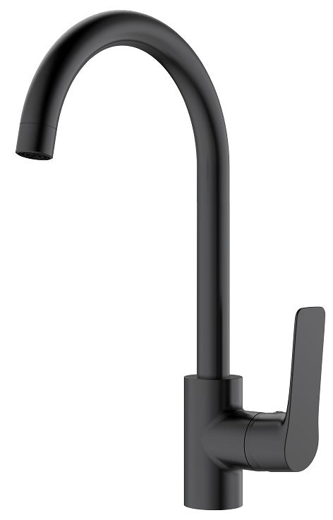 Kvadro Start grifo para cocina, negro mate