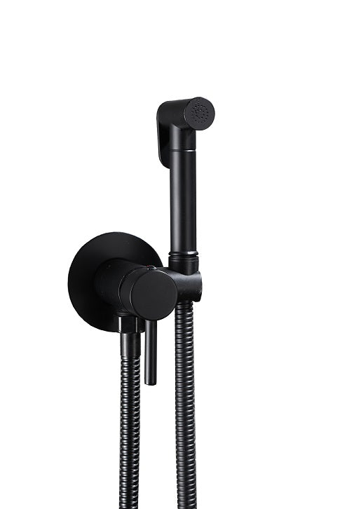 Orion Set de ducha higiénica con grifo, negro mate