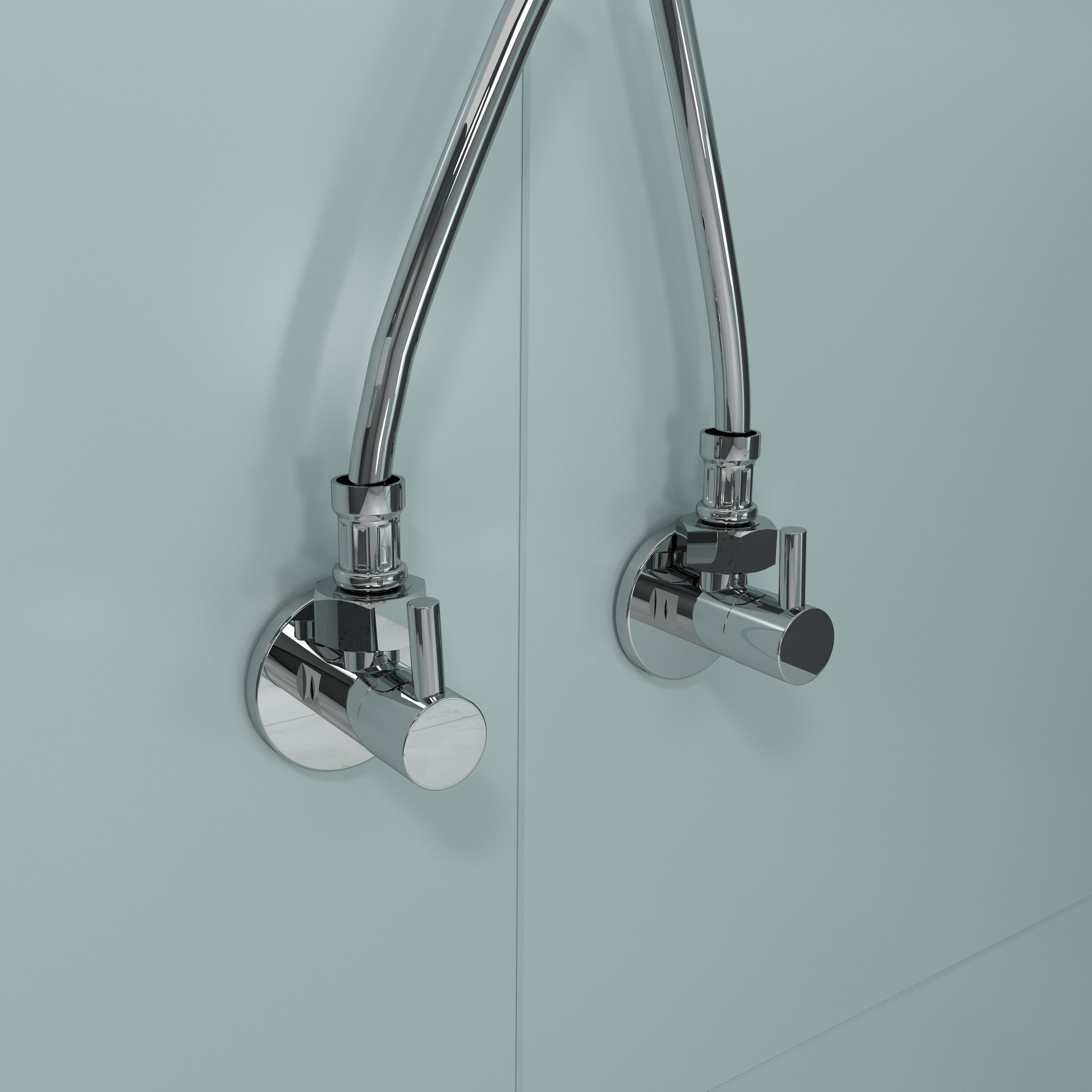 Rohový ventil 1/2x3/4 mosaz, chrom