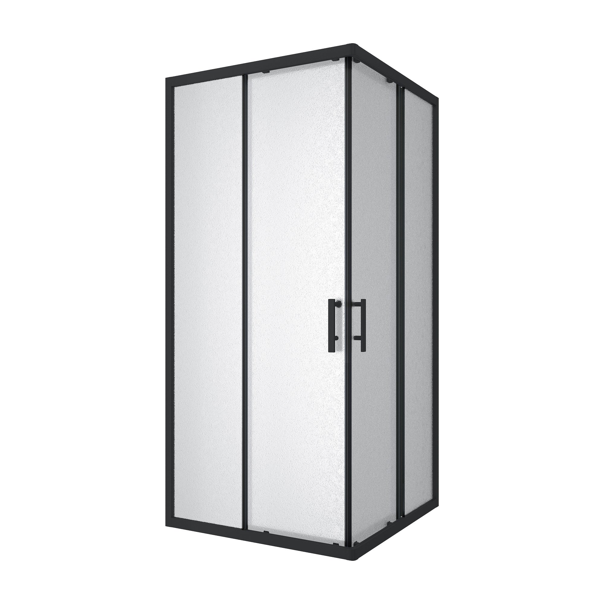G90SGB Душова кабіна GRACE квадратна чорна 900x900x1900 мм скло grape