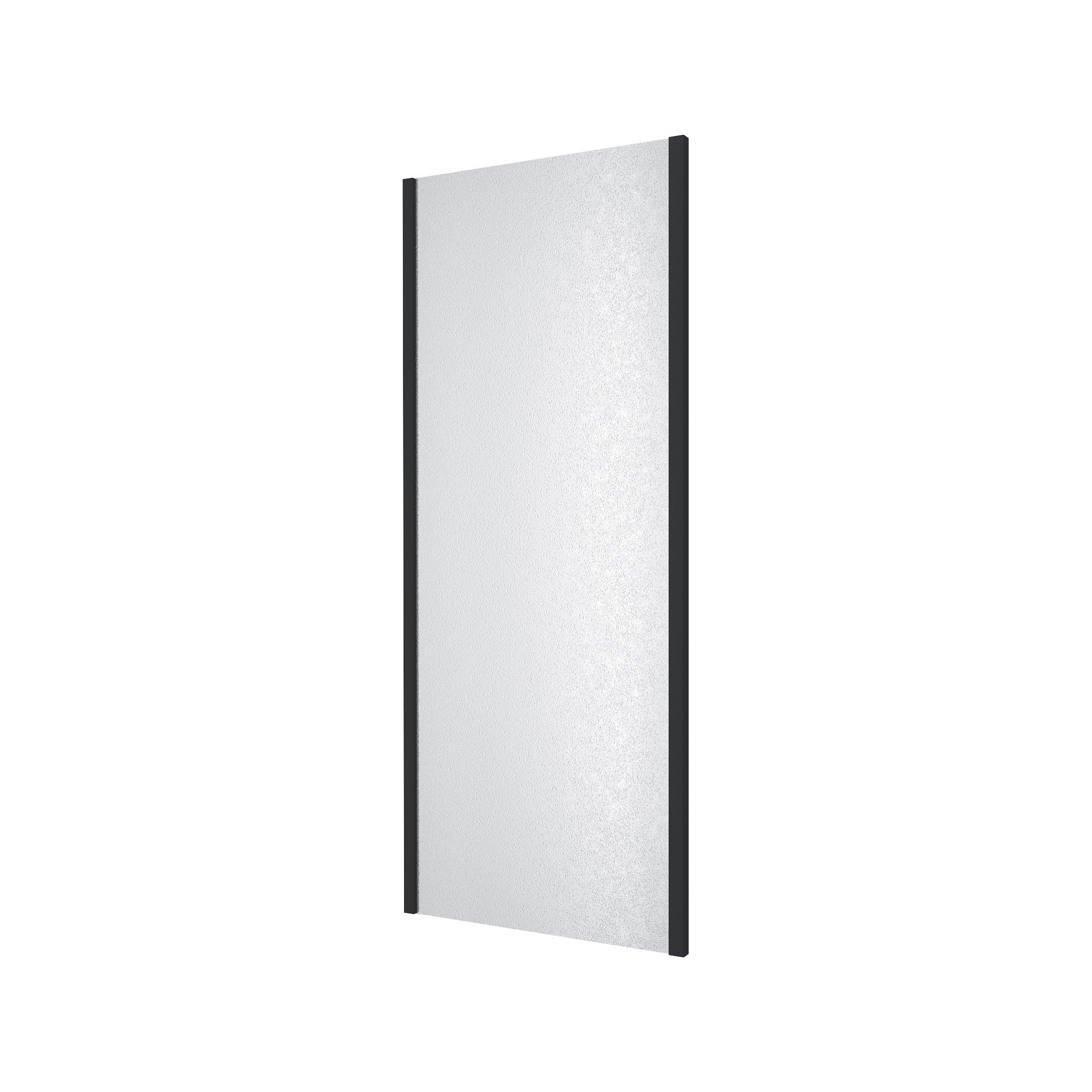 S80GB Pevná stěna, černá, 800x1900 mm, sklo grape