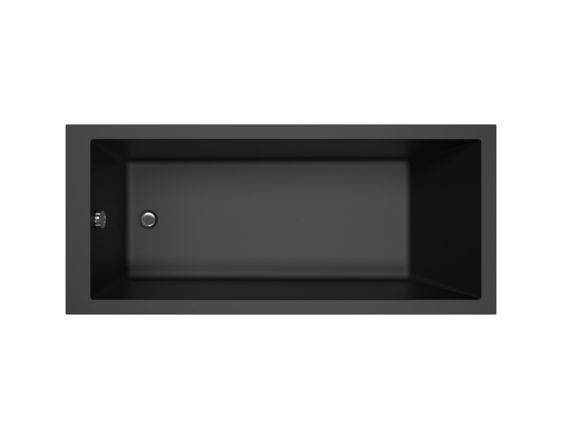 Badewanne Neon 170x75 Mattschwarz