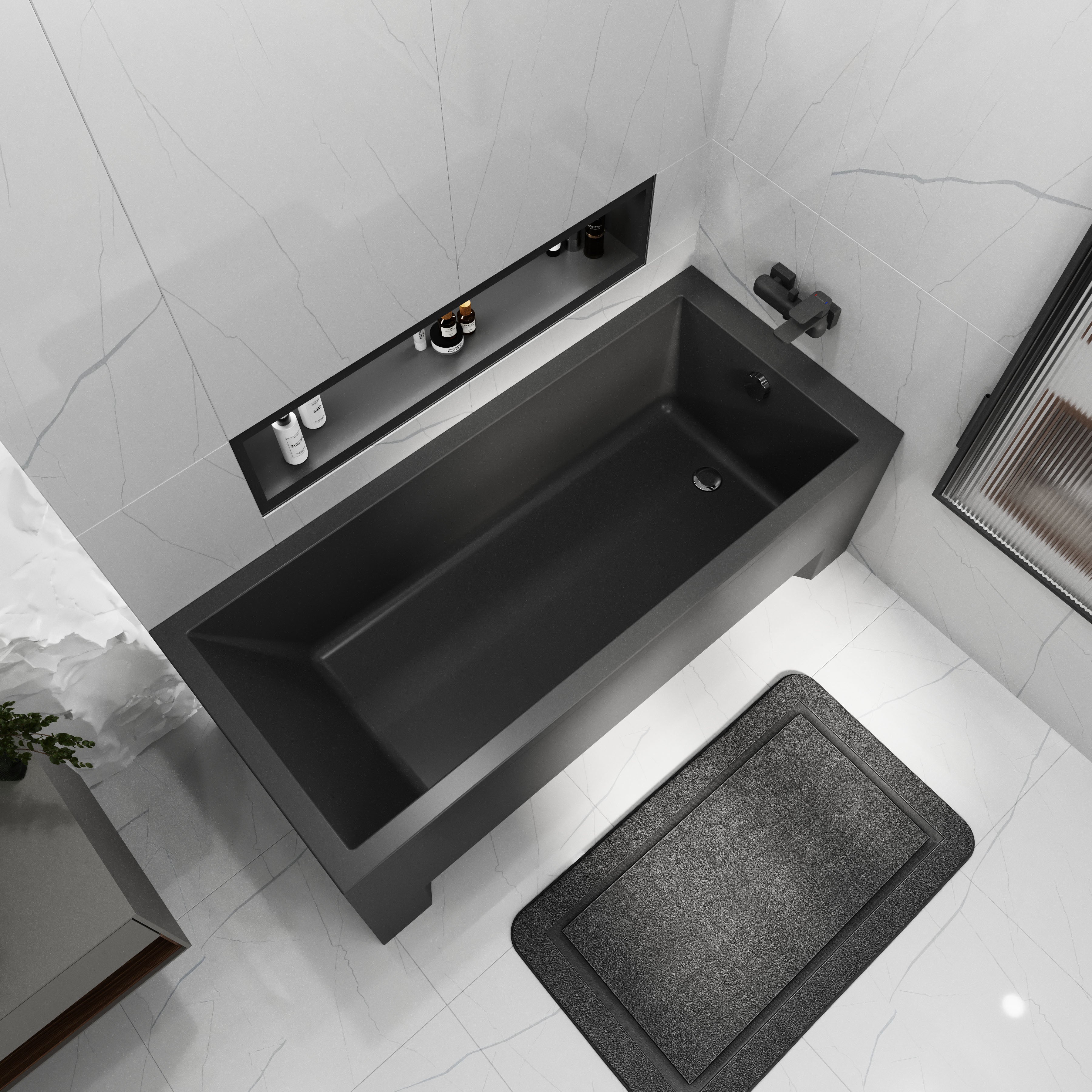 Bathtub Neon 170x75 matt black