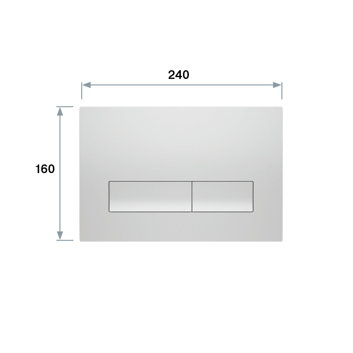 Neon Pro New Betätigungsplatte Schwarz