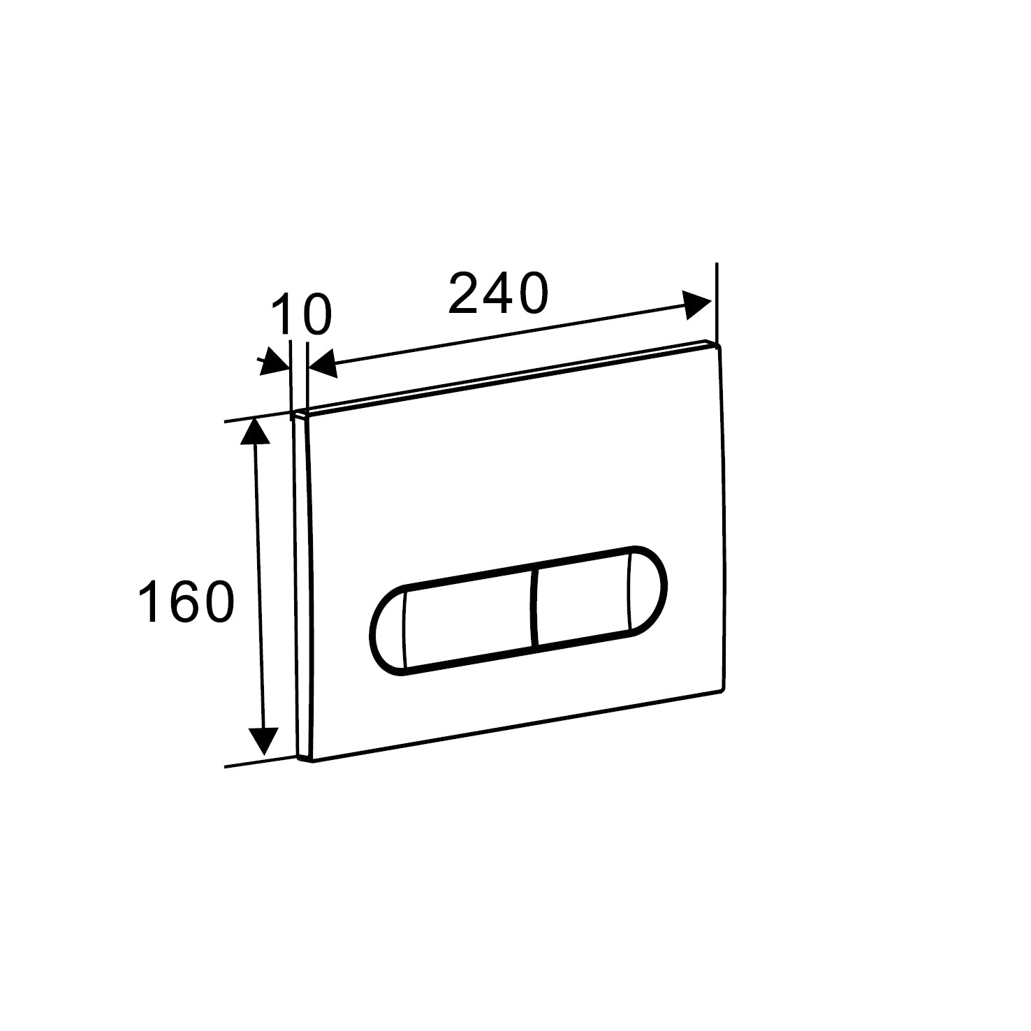 Orion Pro New панель змиву чорний