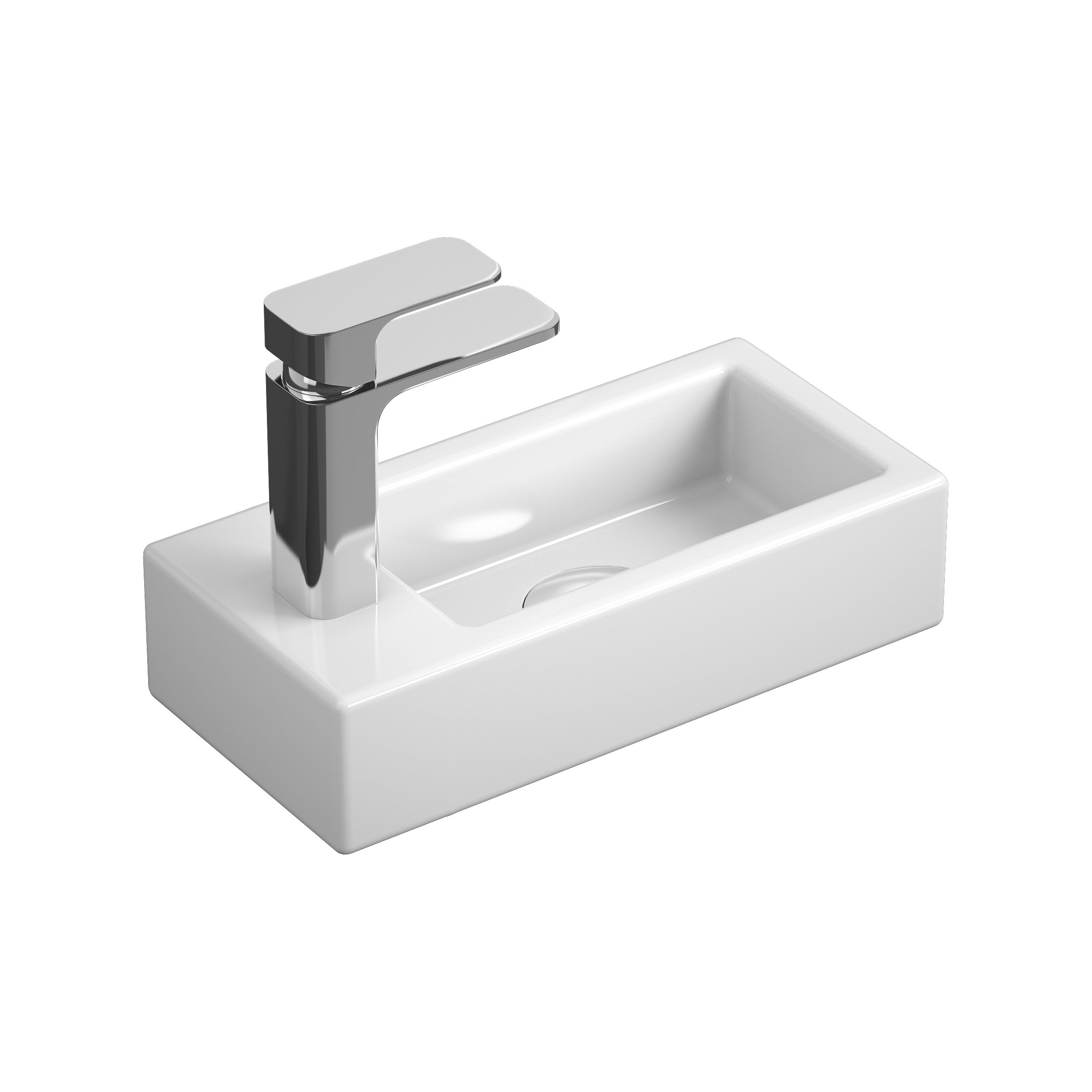 Kvadro umyvadlo 370*185 L (levé)