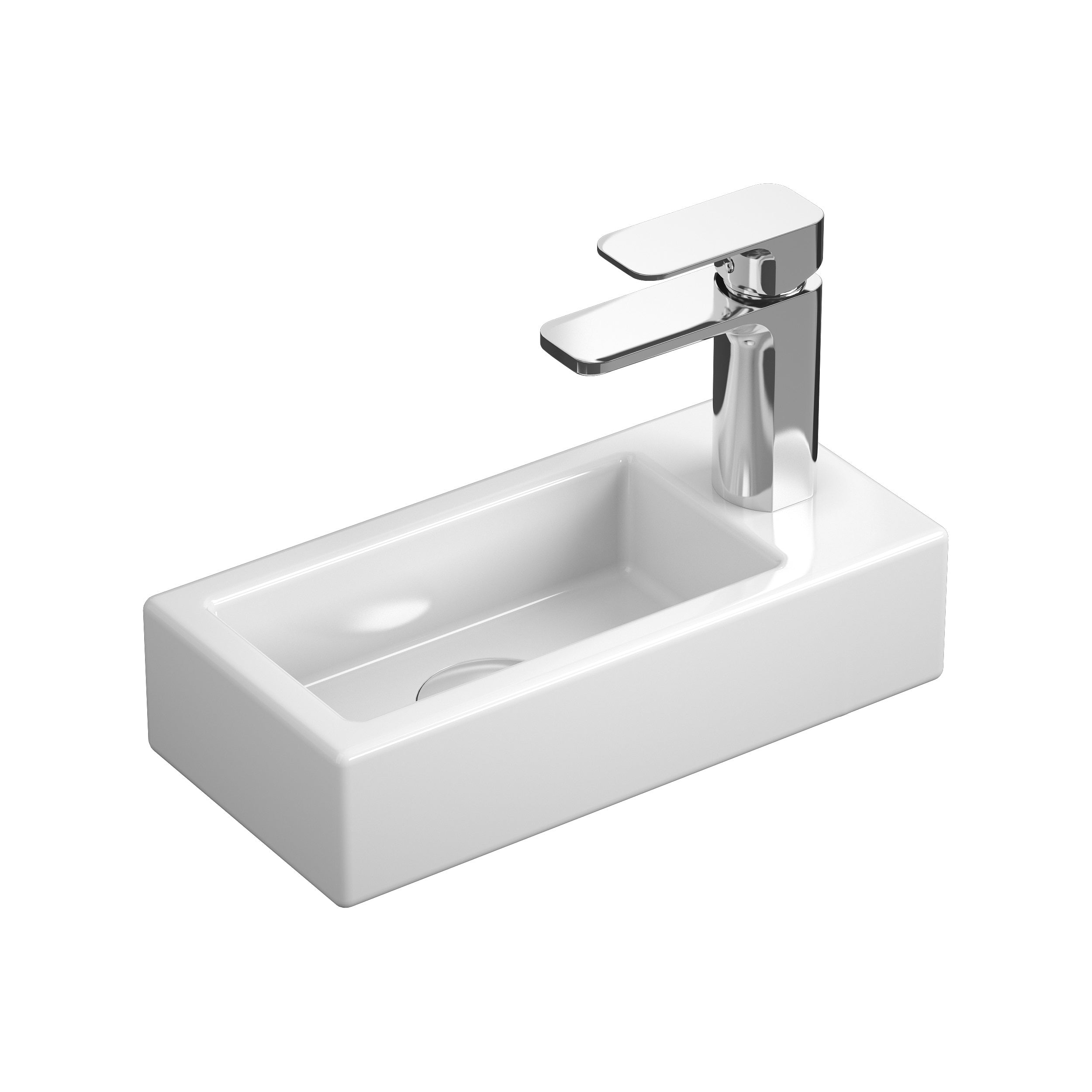 Kvadro umyvadlo 370*185 R (pravé)