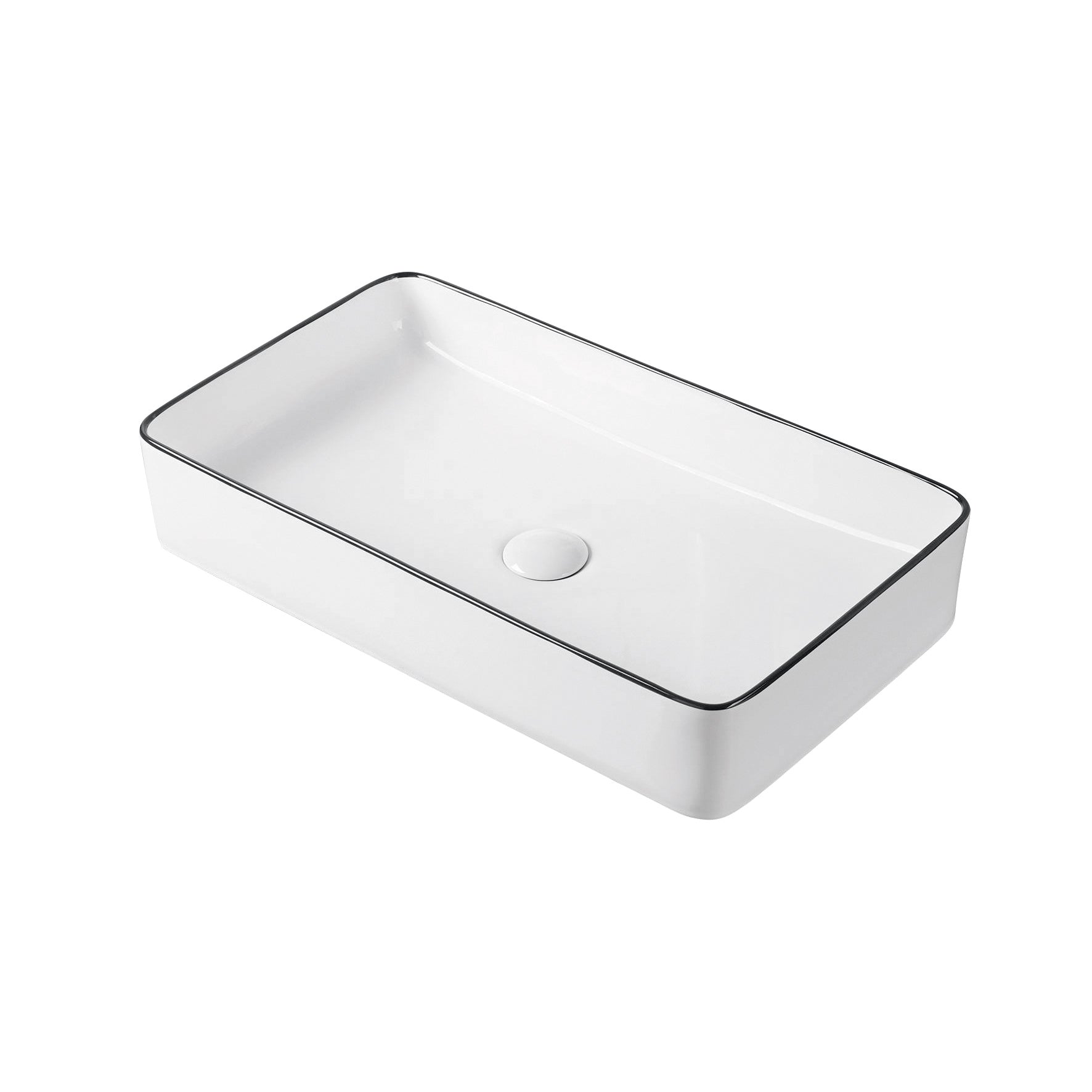 Neon Black Line Lavabo 610×345×110 mm