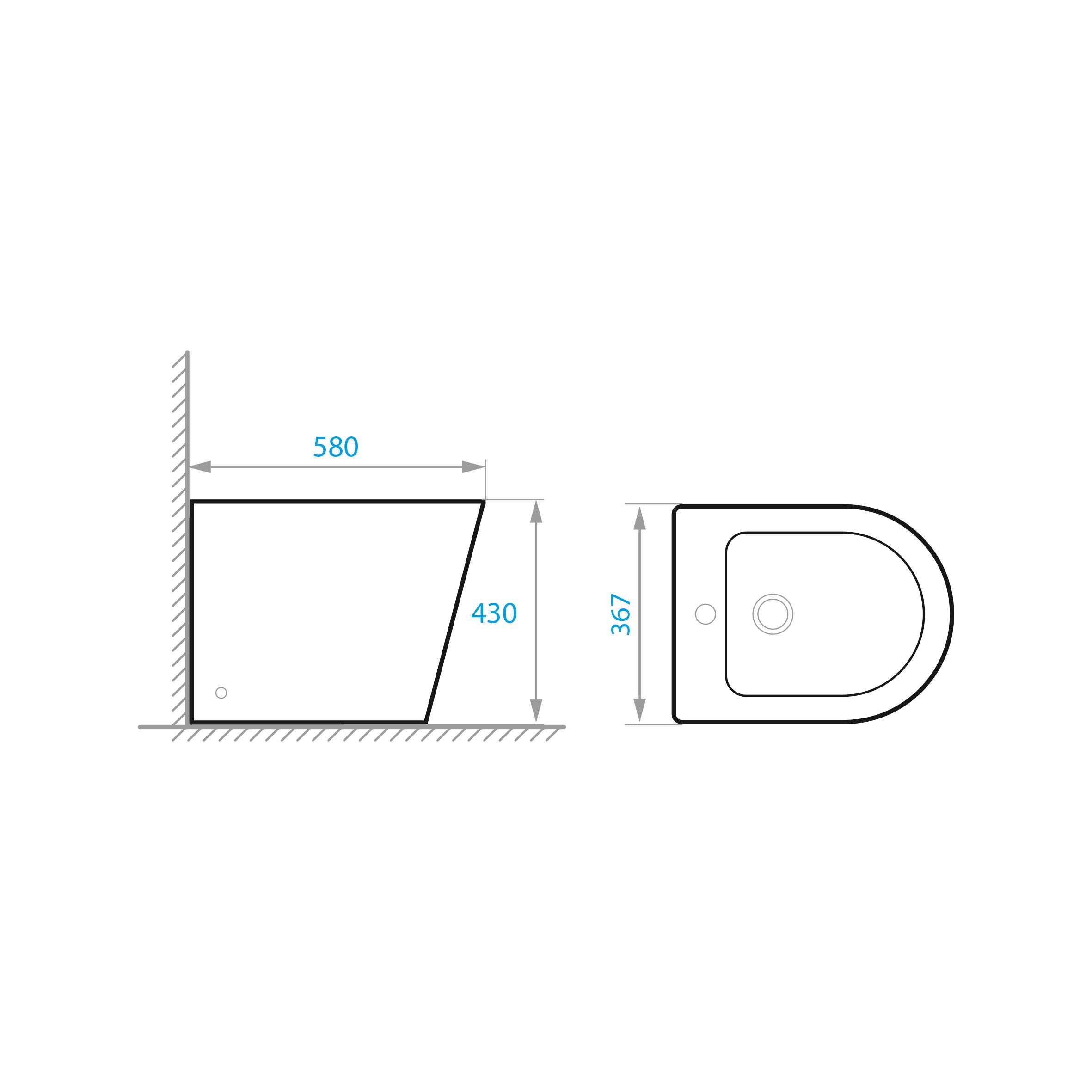 Grace stojící bidet