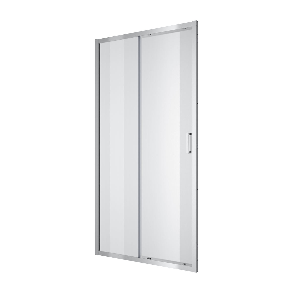 Line Pro Puerta de ducha corredera de dos elementos, 1000 mm, cromo, cristal clear de 6 mm