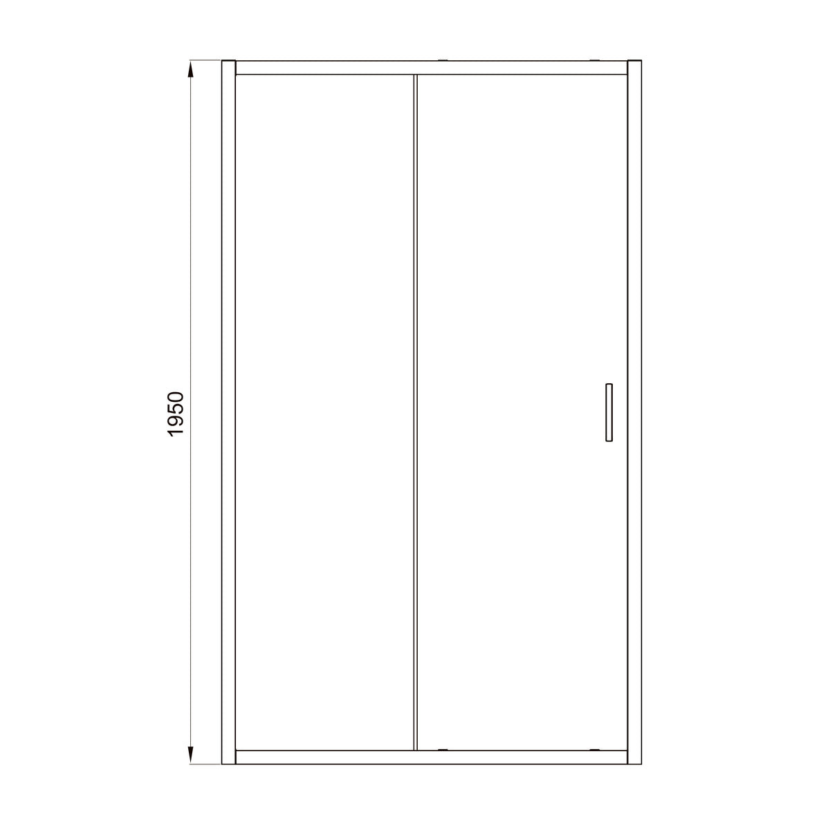 Line Pro Puerta de ducha corredera de dos elementos, 1200 mm, cromo, cristal grape de 6 mm