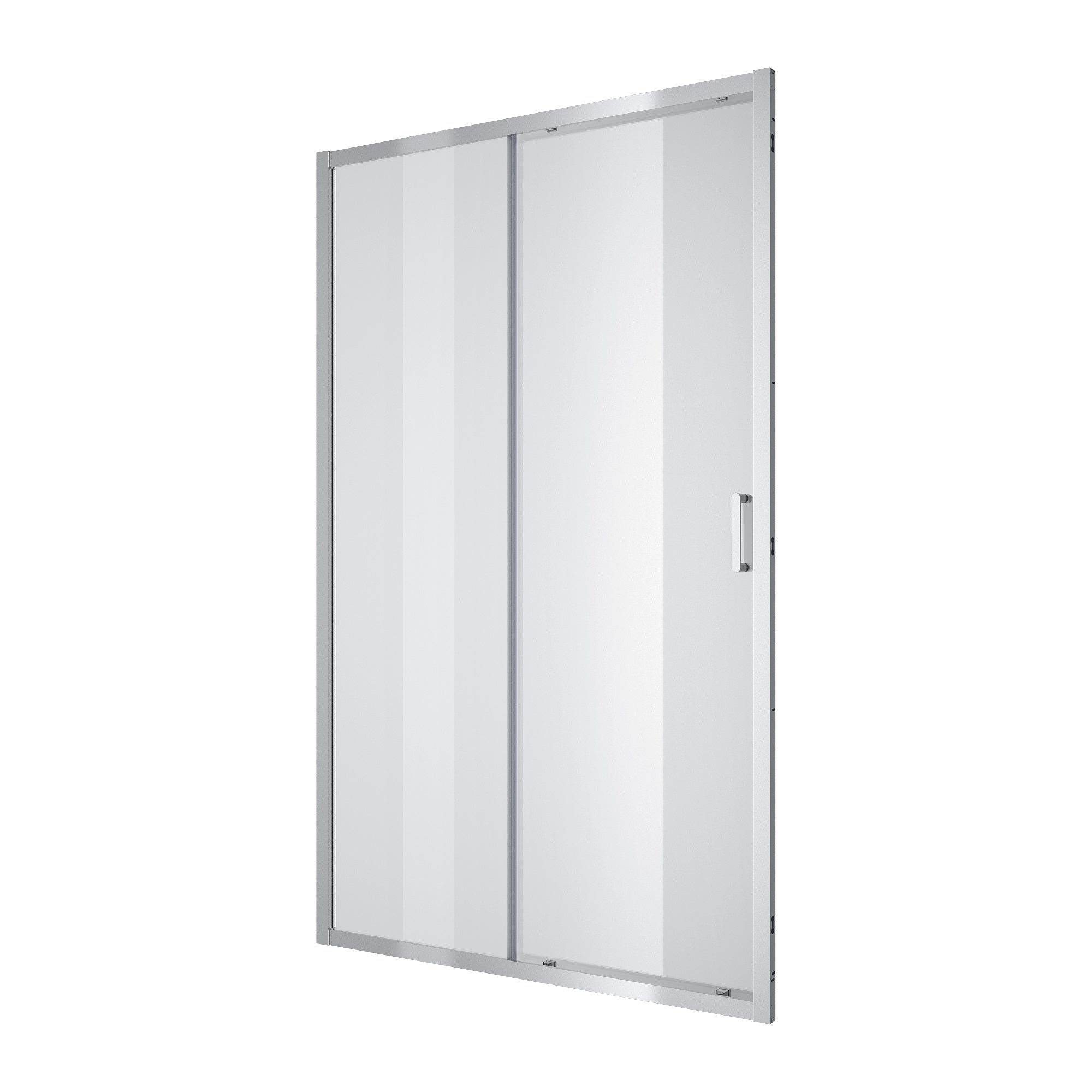 Line Pro Puerta de ducha corredera de dos elementos, 1200 mm, cromo, cristal clear de 6 mm