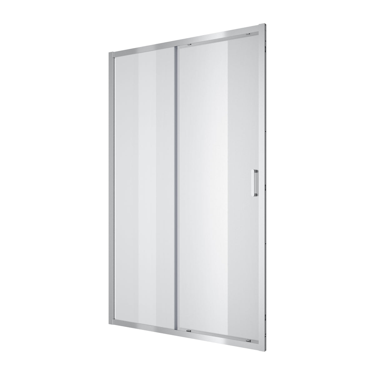 Line Pro Puerta de ducha corredera de dos elementos, 1200 mm, cromo, cristal clear de 6 mm