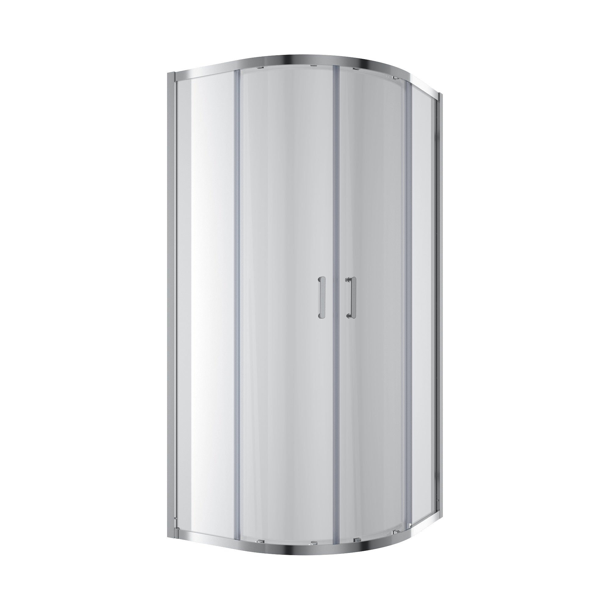 Line ARC Cabina de ducha semicircular corredera 900×900 mm, cromo, cristal clear de 6 mm