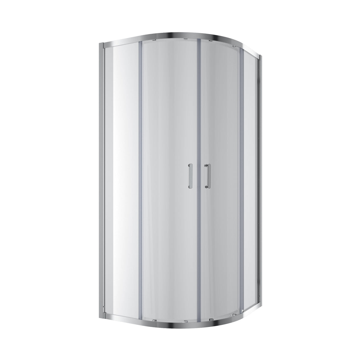 Line ARC Cabina de ducha semicircular corredera 900×900 mm, cromo, cristal clear de 6 mm