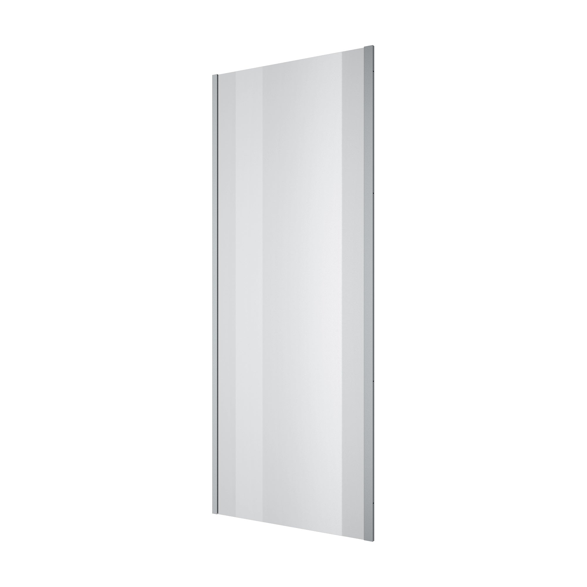 Line Pro Seitenwand 900 mm, Schwarz Matt, Glas 6 mm Grape