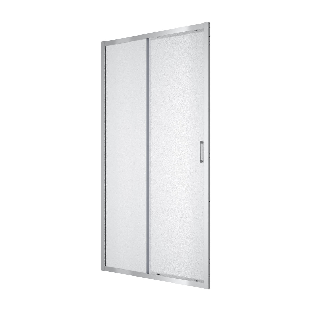 Line Pro Puerta de ducha corredera de dos elementos, 1000 mm, cromo, cristal grape de 6 mm