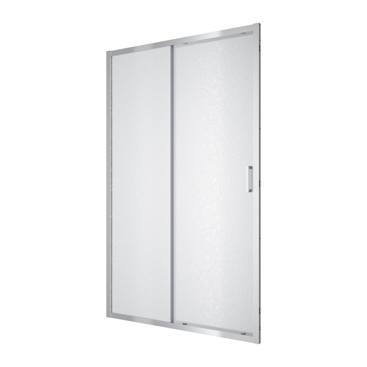 Line Pro Puerta de ducha corredera de dos elementos, 1200 mm, cromo, cristal grape de 6 mm