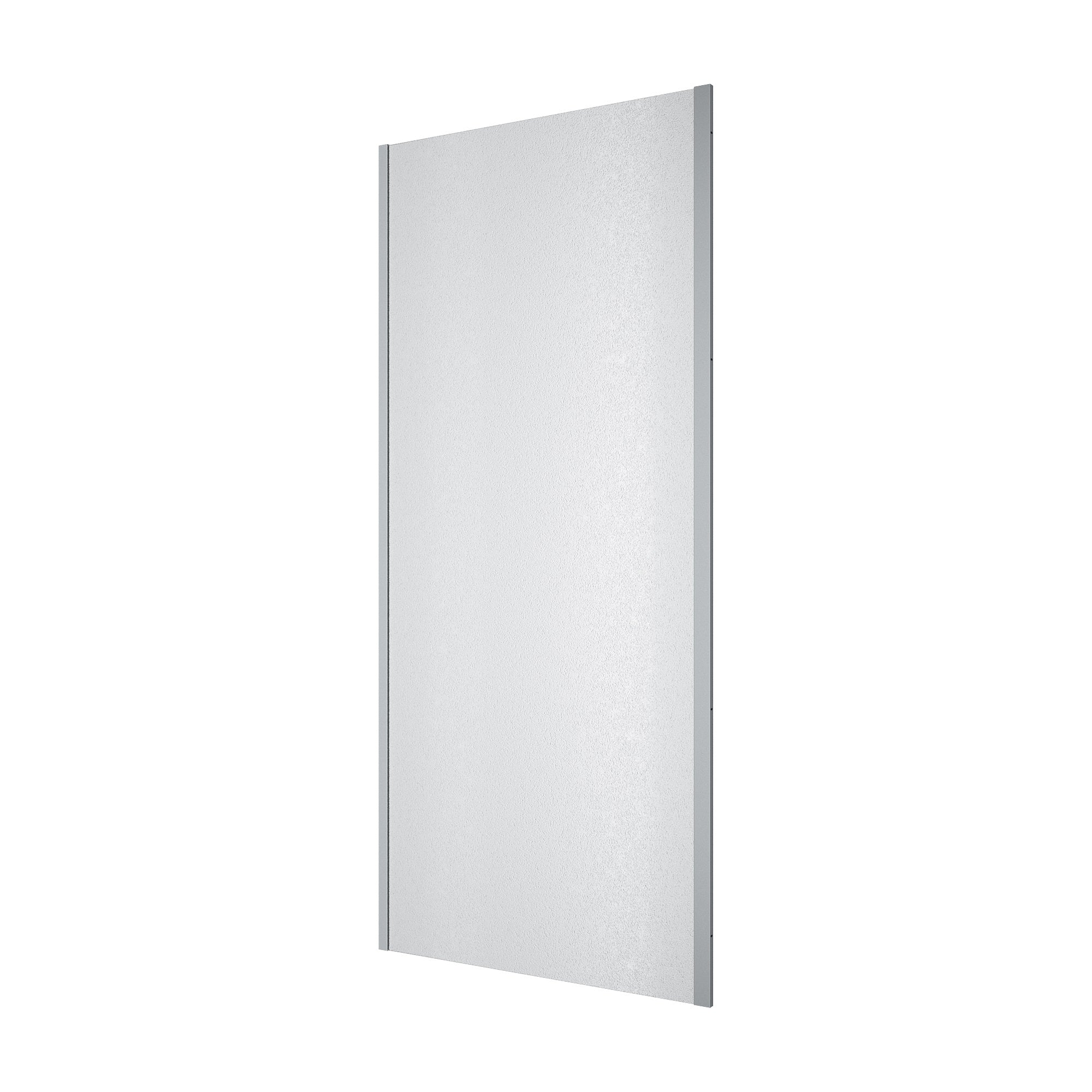 Line Pro Seitenwand 900 mm, Chrom, Glas 6 mm Grape
