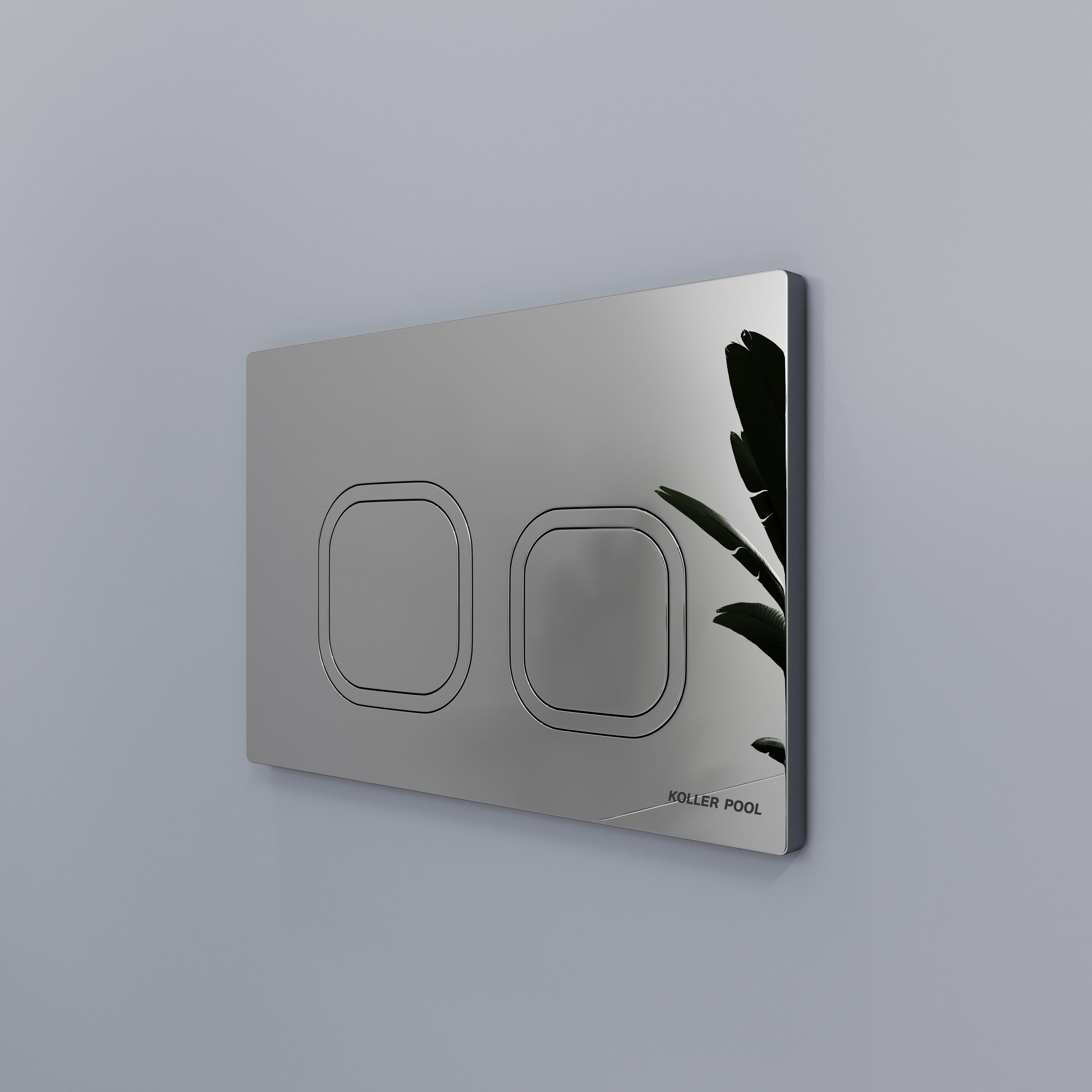 Neo Placa de accionamiento cromo brillante