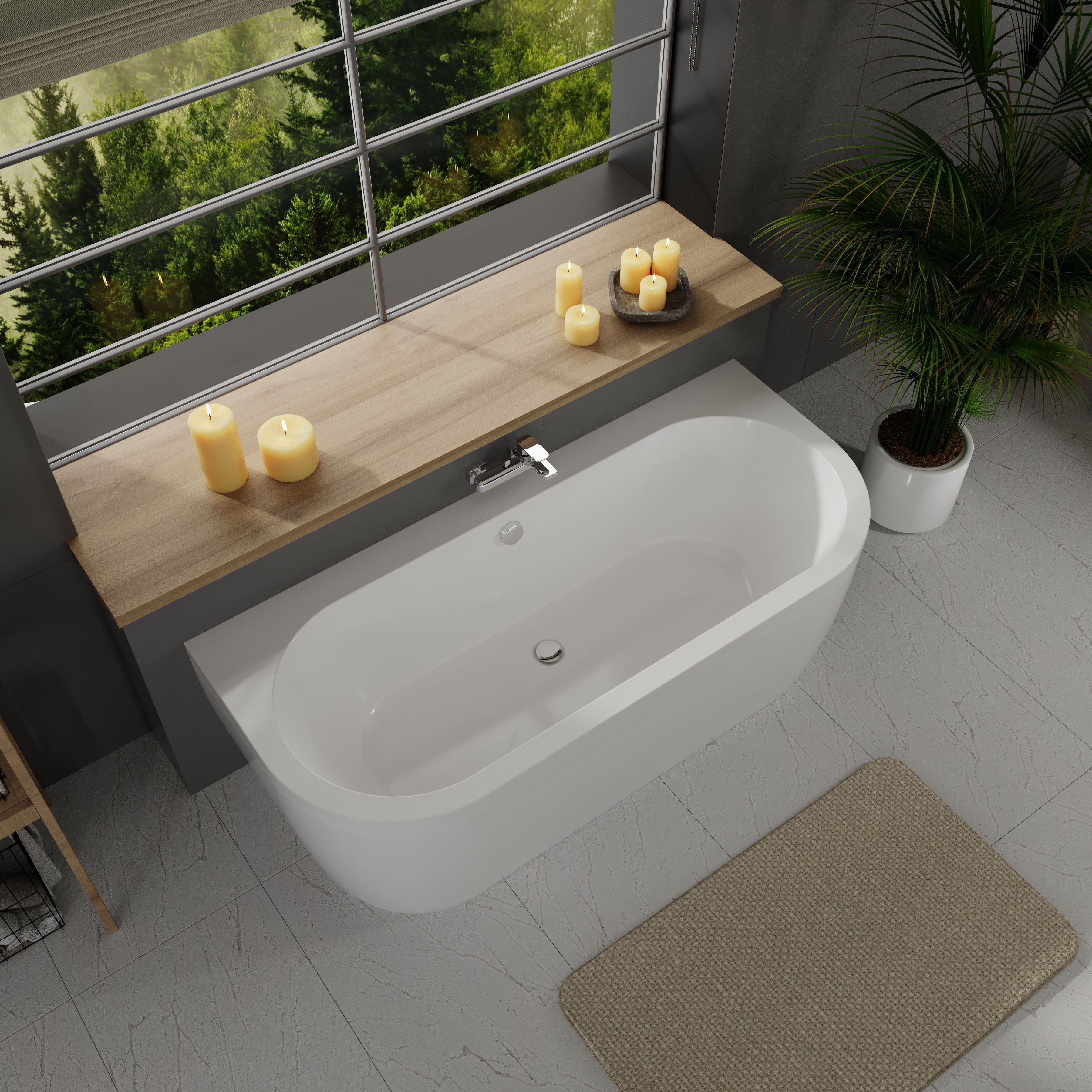 Ванна Dream 170x75 (без ніжок) з панеллю