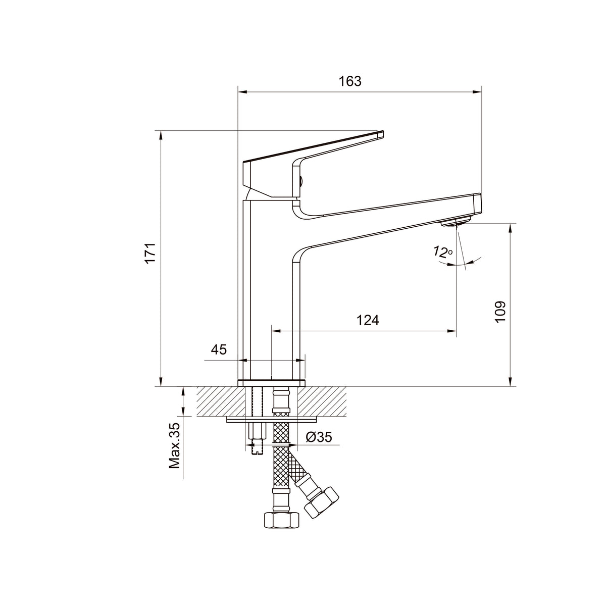 Cube Grifo para lavabo