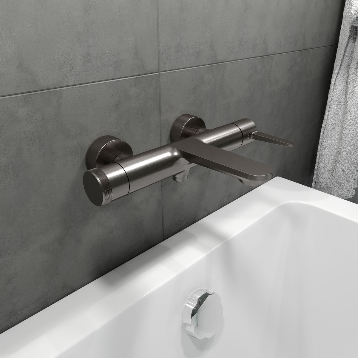 Dakota Badewannenarmatur Gun Grey