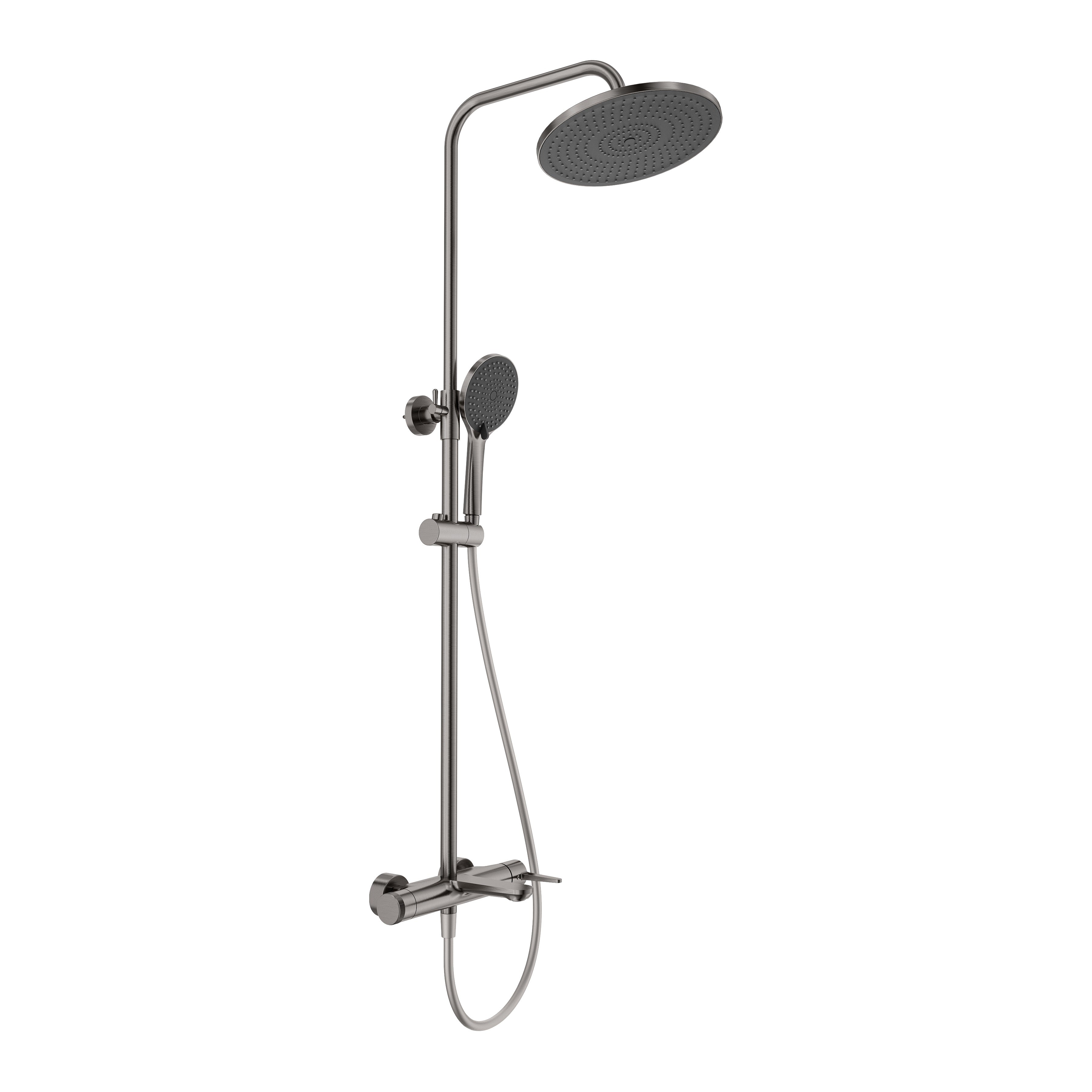 Dakota sprchový sloup pro vanu/sprchu, gun grey