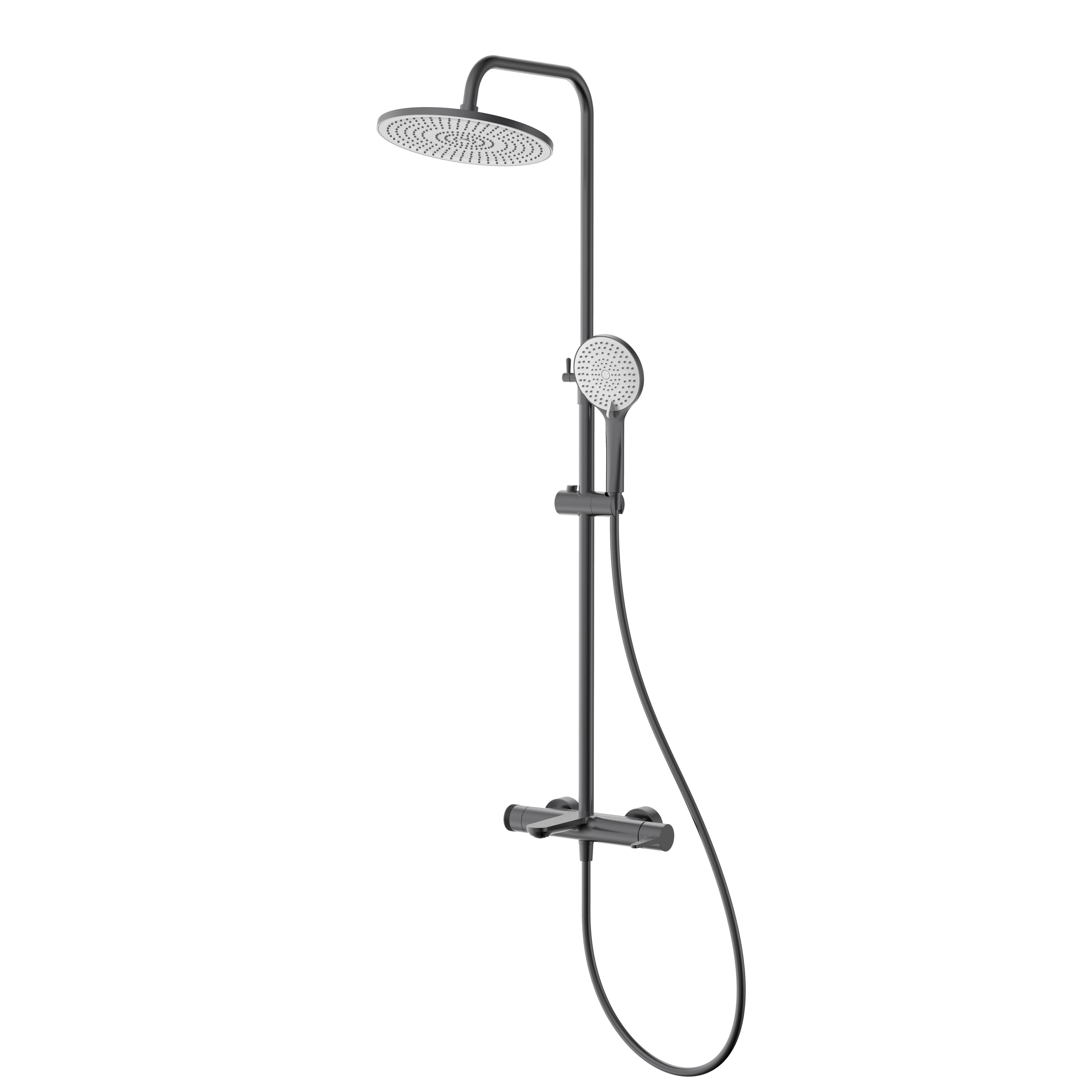 Dakota sprchový sloup pro vanu/sprchu, gun grey