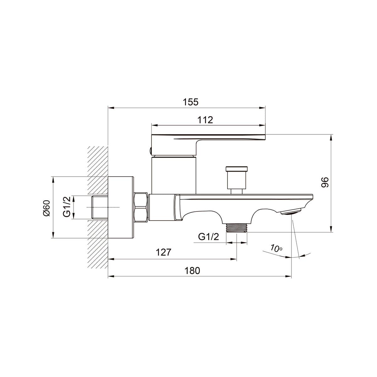 Line Pro Grifo para bañera