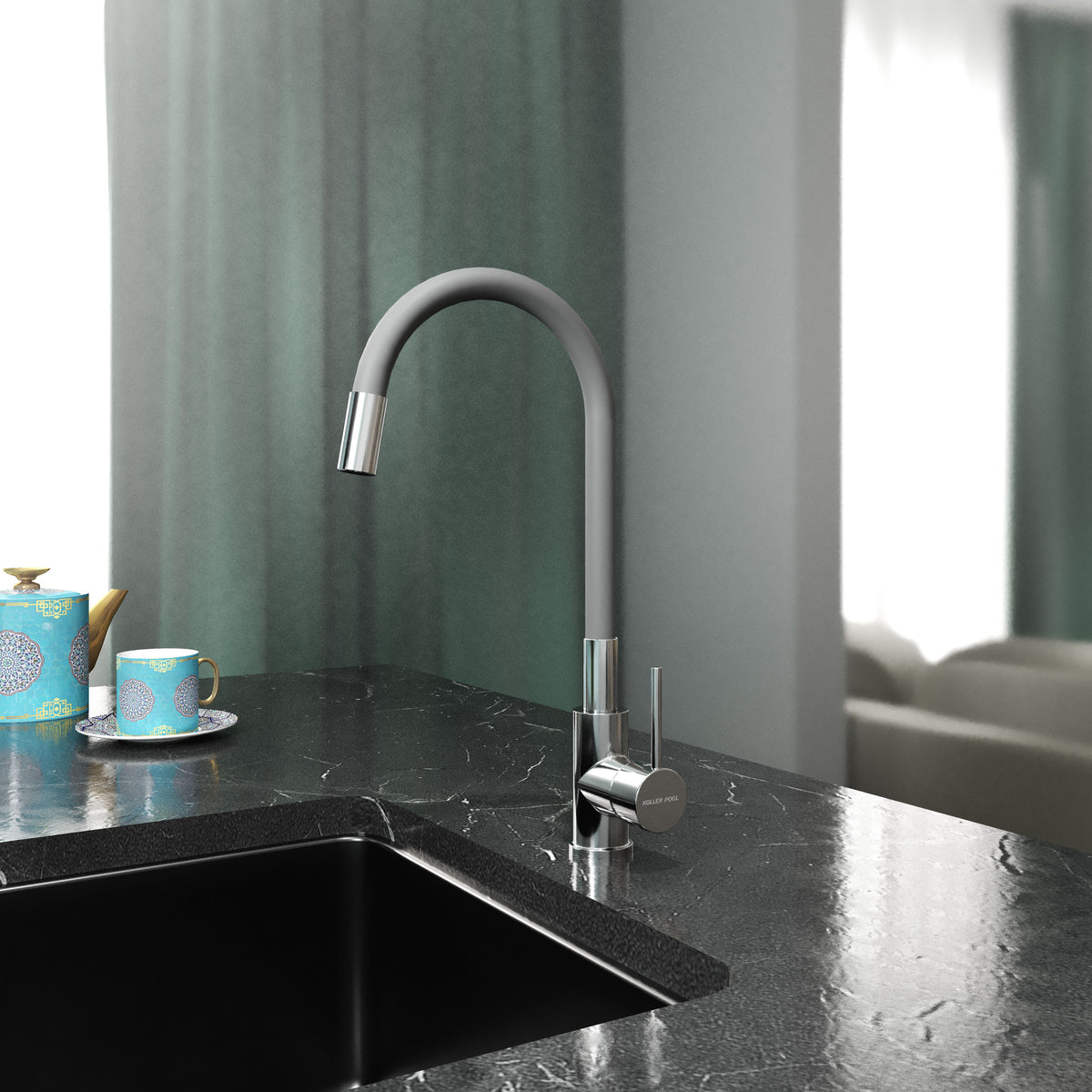 Kitchen Light Pro Grifo para cocina, cromo-gris