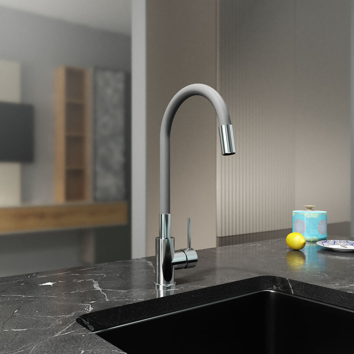 Kitchen Light Pro kitchen faucet, chrome-grey