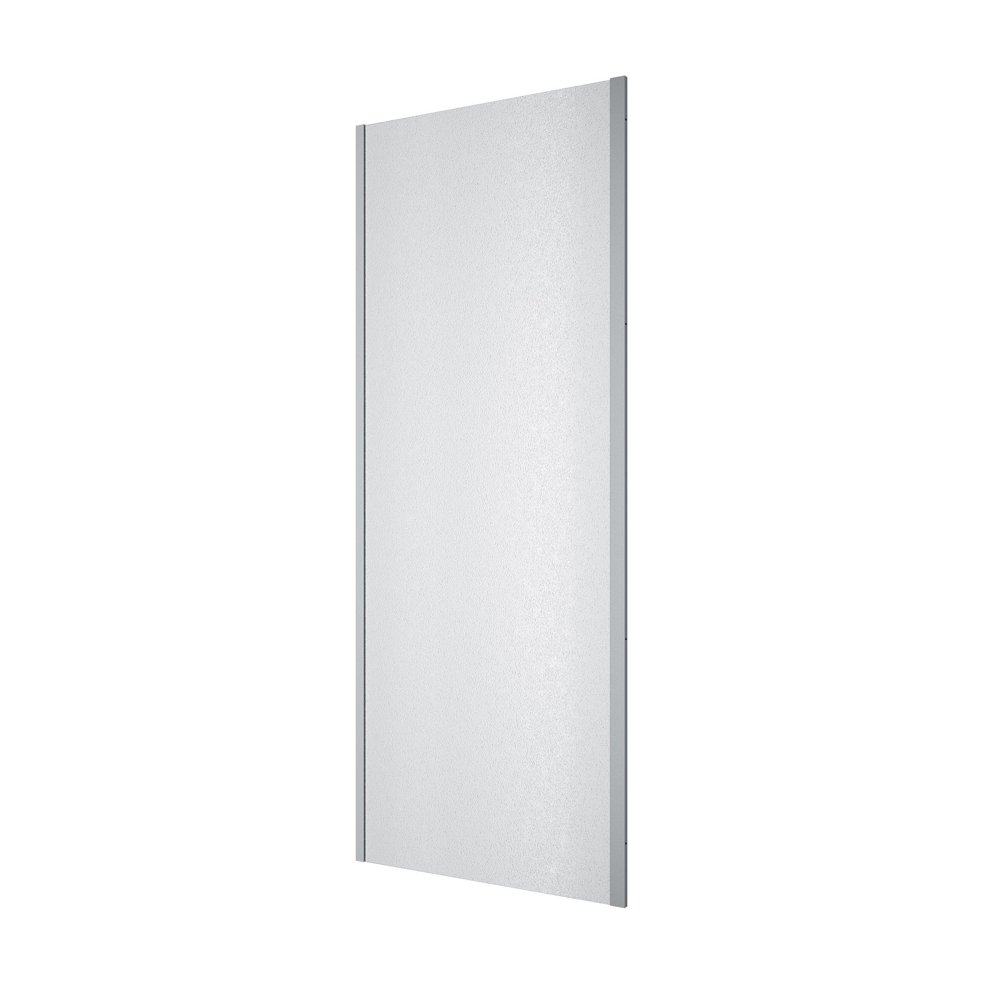 Line Pro Seitenwand 800 mm, Chrom, Glas 6 mm Grape