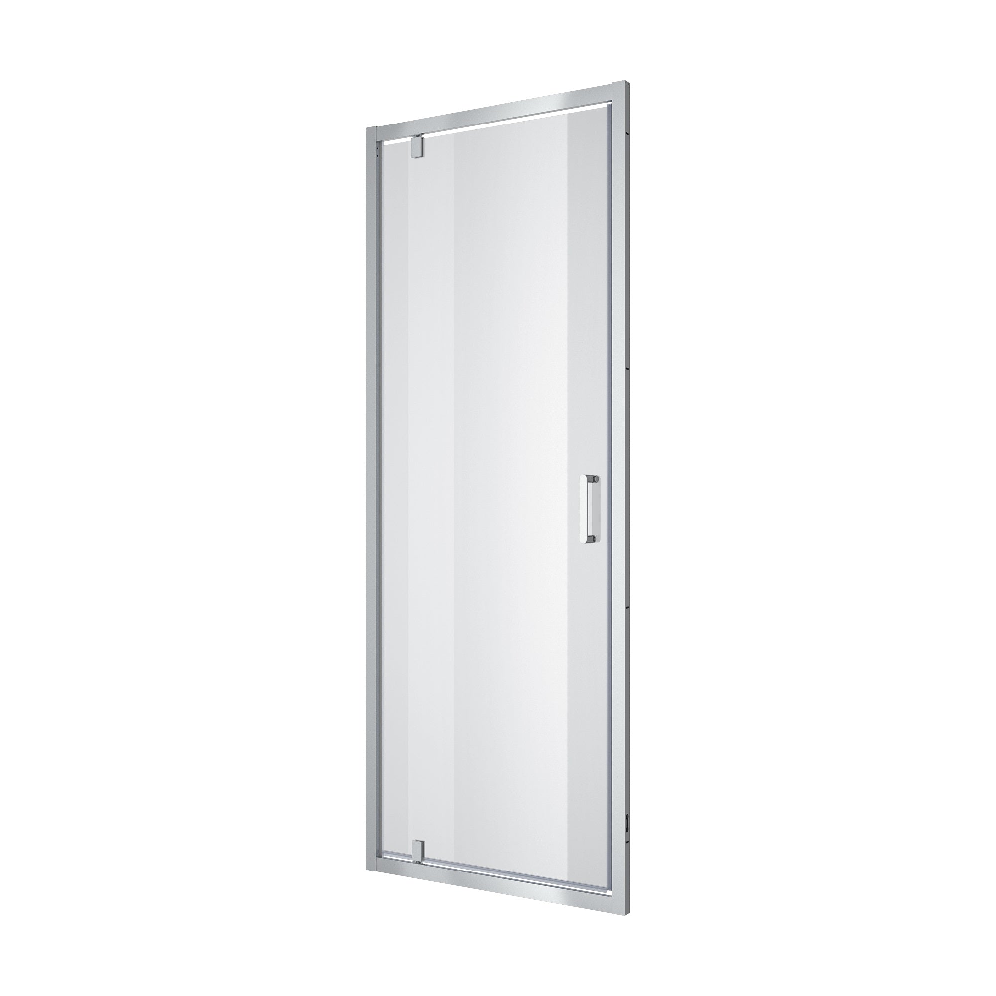 Line Pro hinged shower door, single piece, 800 mm, chrome, 6mm clear glass