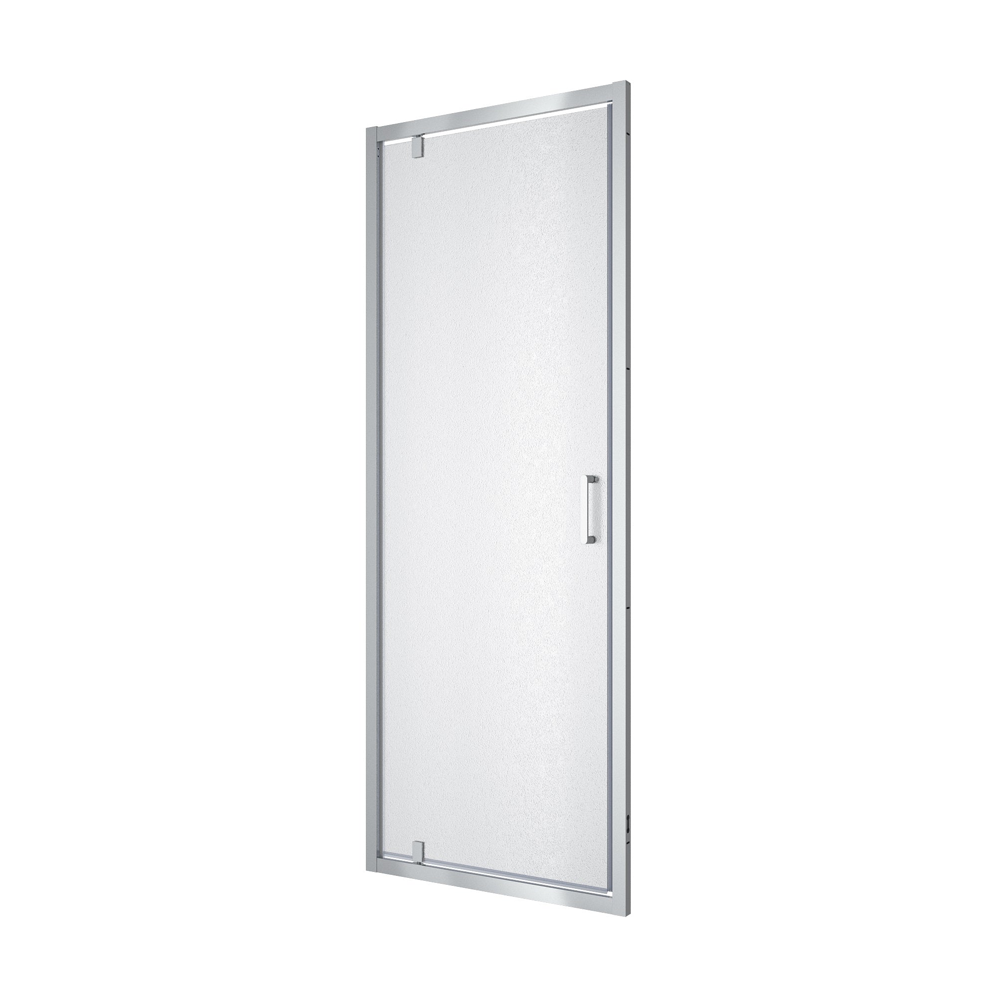 Line Pro hinged shower door, single piece, 800 mm, chrome, 6mm grape glass
