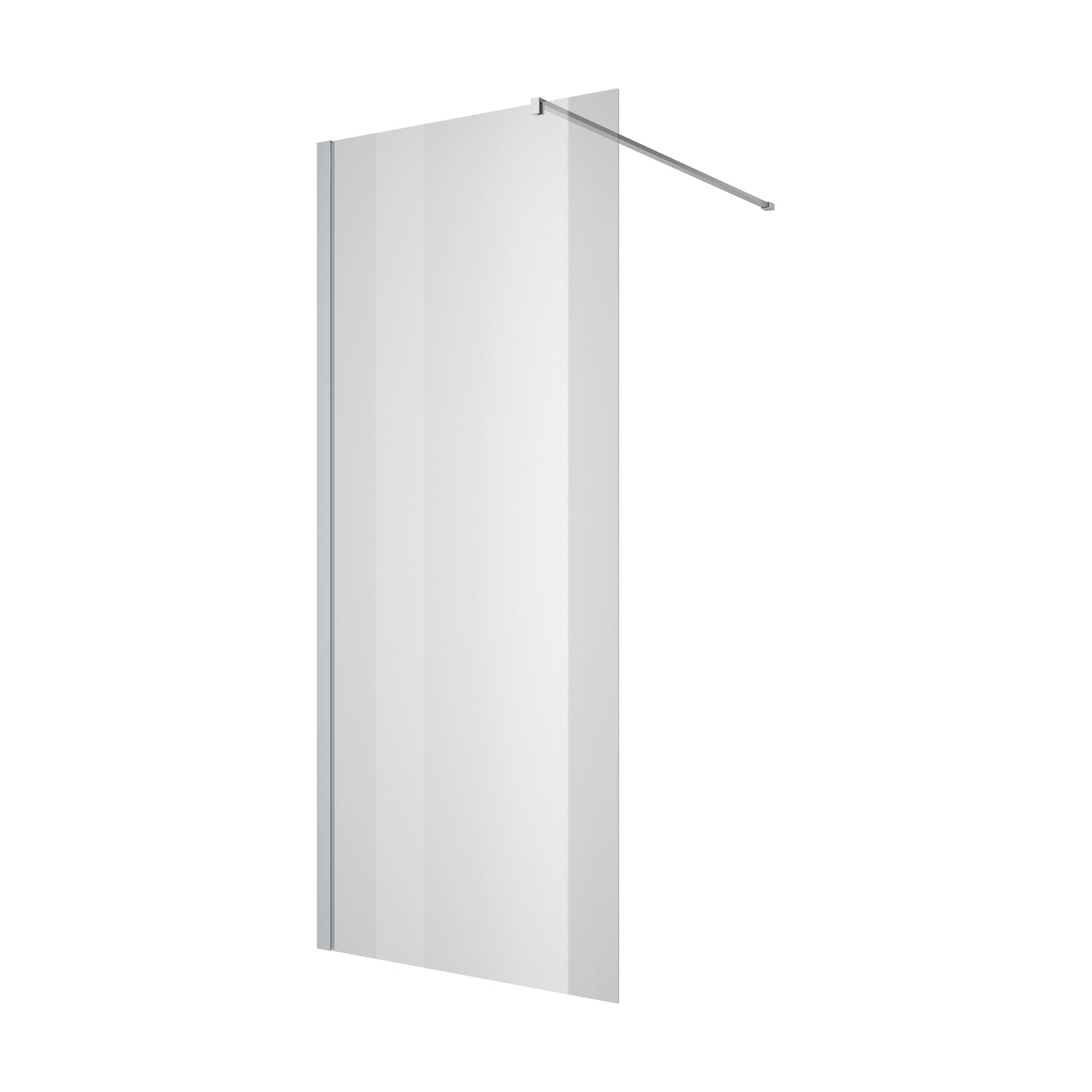 Нерухома стінка Walk-IN 900х2000мм chrome, скло 8мм clear